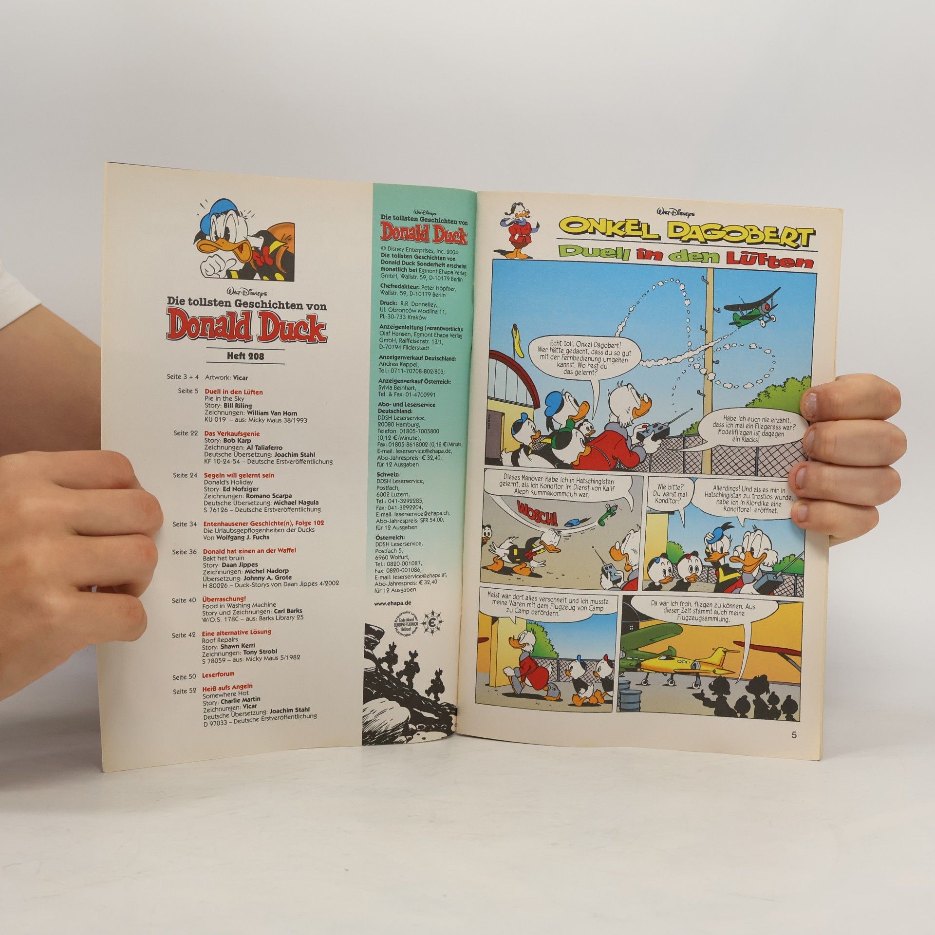 Various authors Die tollsten Geschichten von Donald Duck. Heft 208