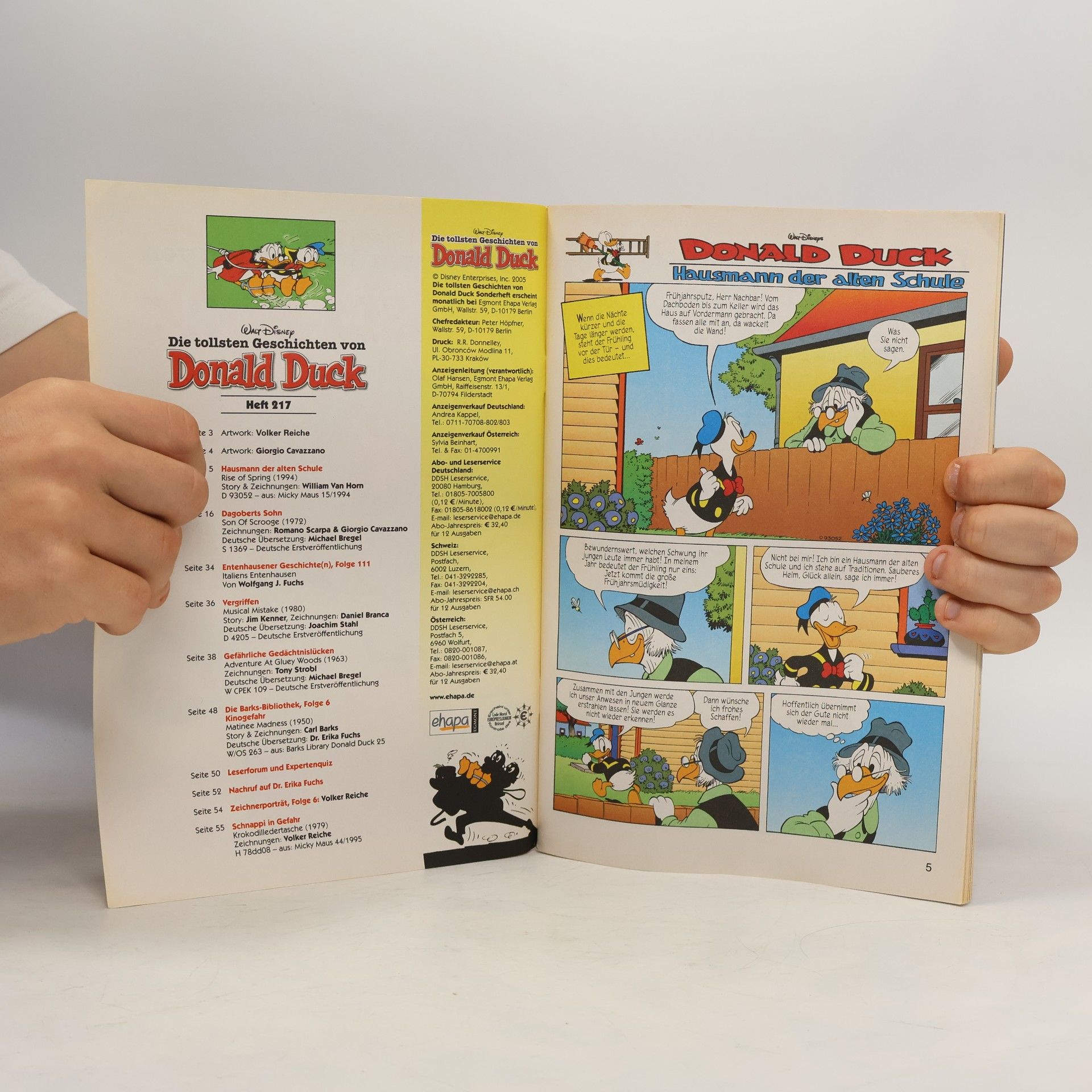 Various authors Die tollsten Geschichten von Donald Duck. Heft 217