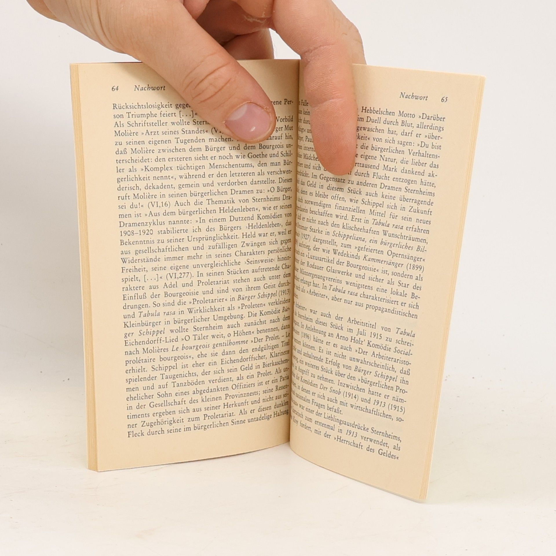 Carl Sternheim Tabula Rasa