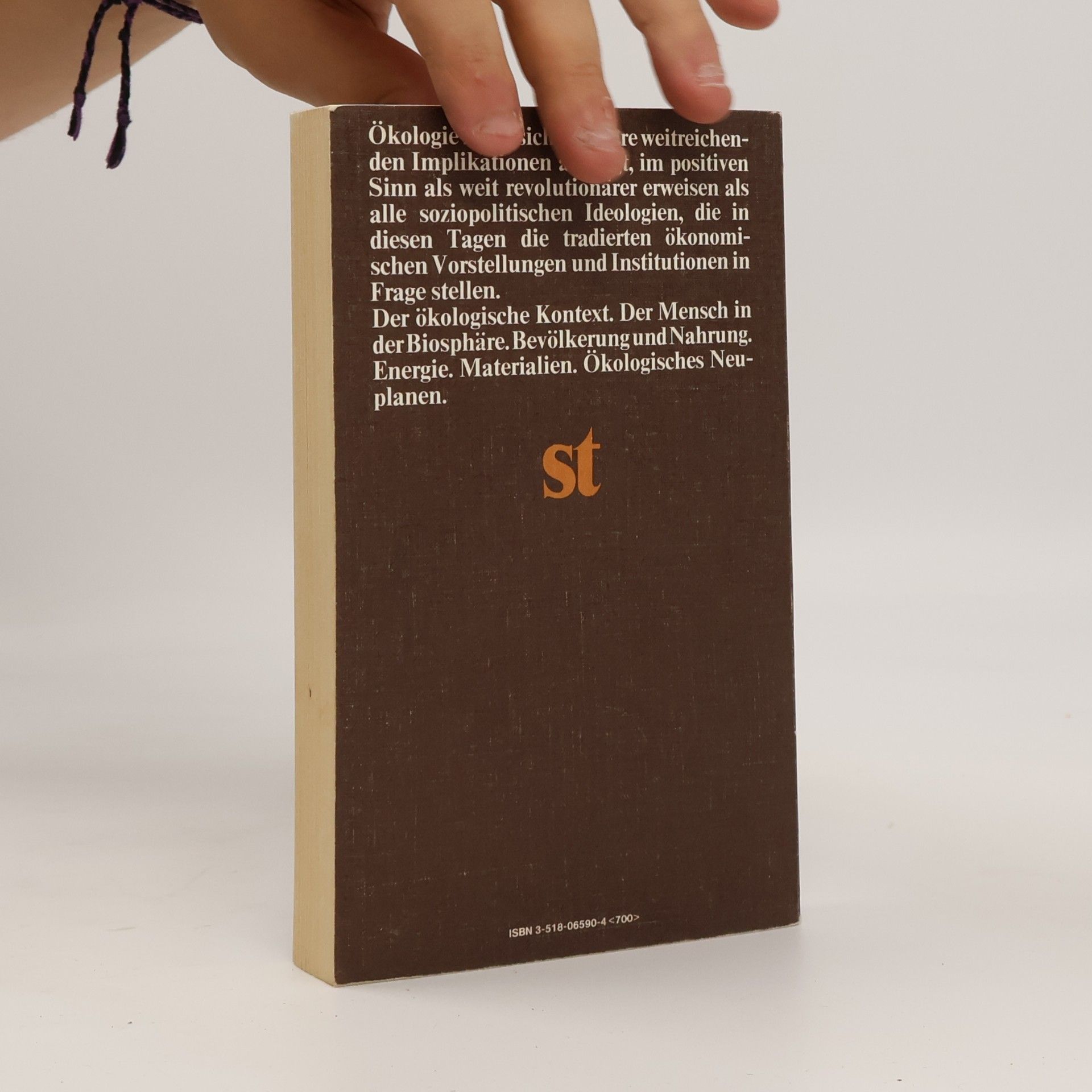 John McHale Suhrkamp Taschenbuch - 90: Der ökologische Kontext