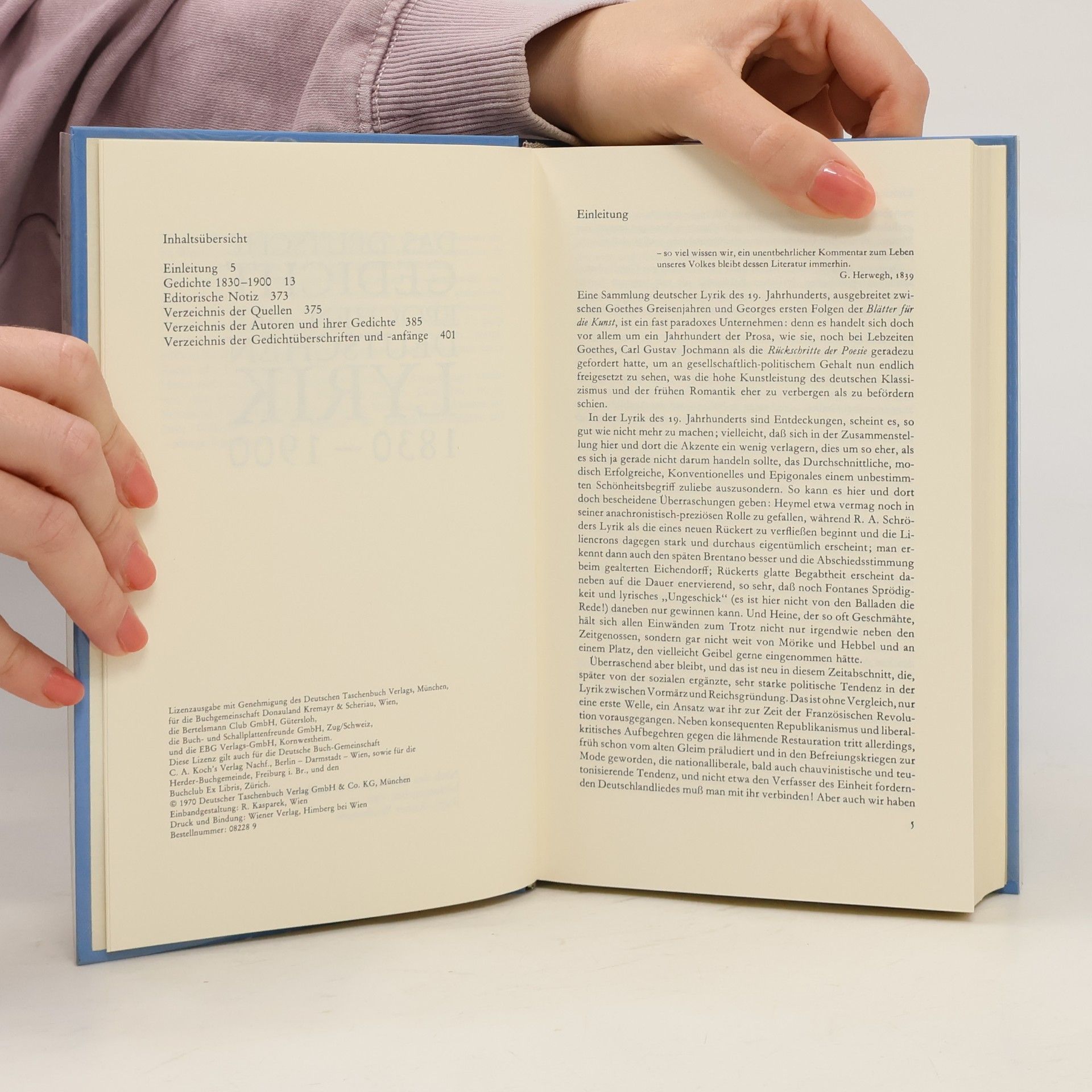 Various authors Das deutsche Gedicht Epochen der deutschen Lyrik 1830-1900