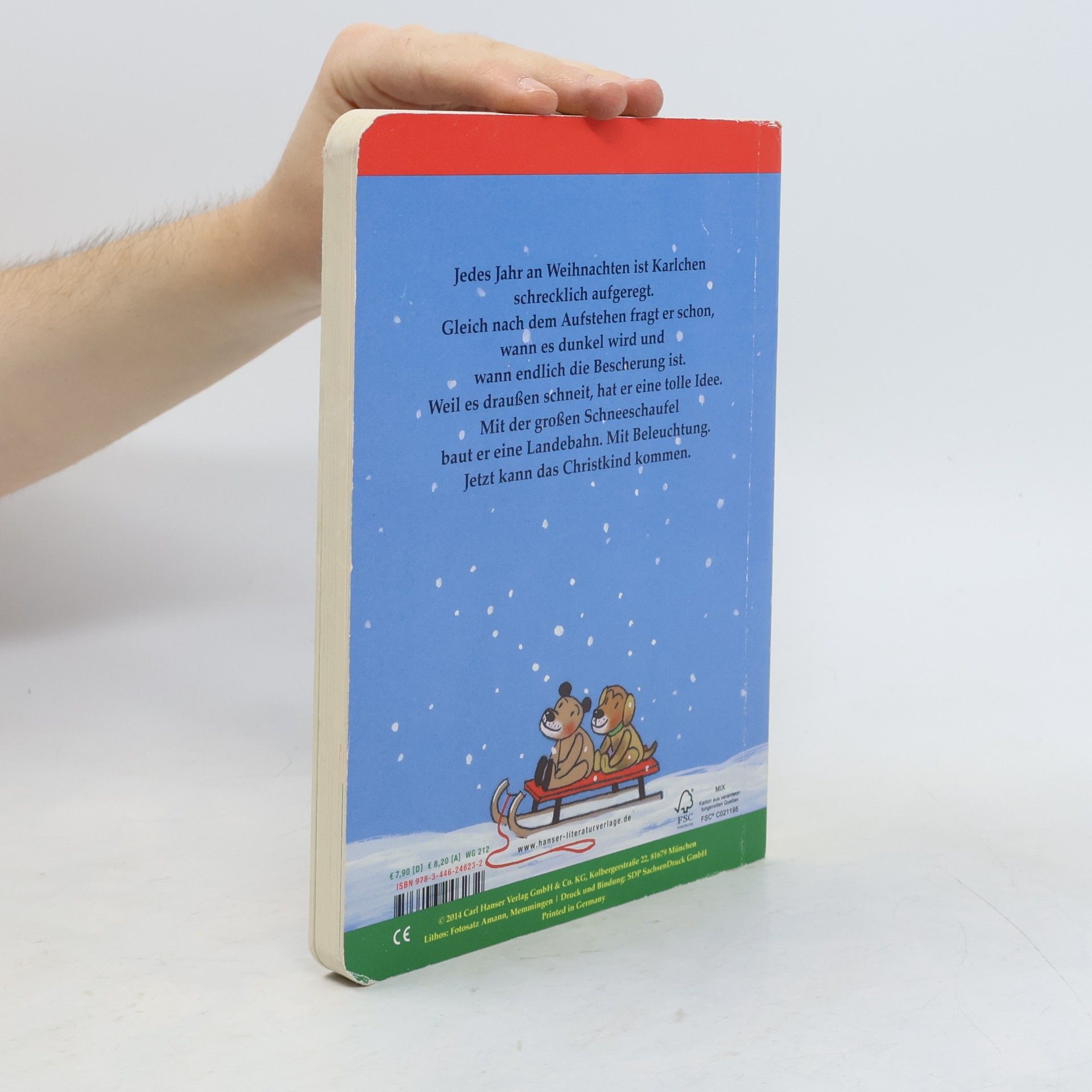 Rotraut Susanne Berner Karlchen freut sich auf Weihnachten