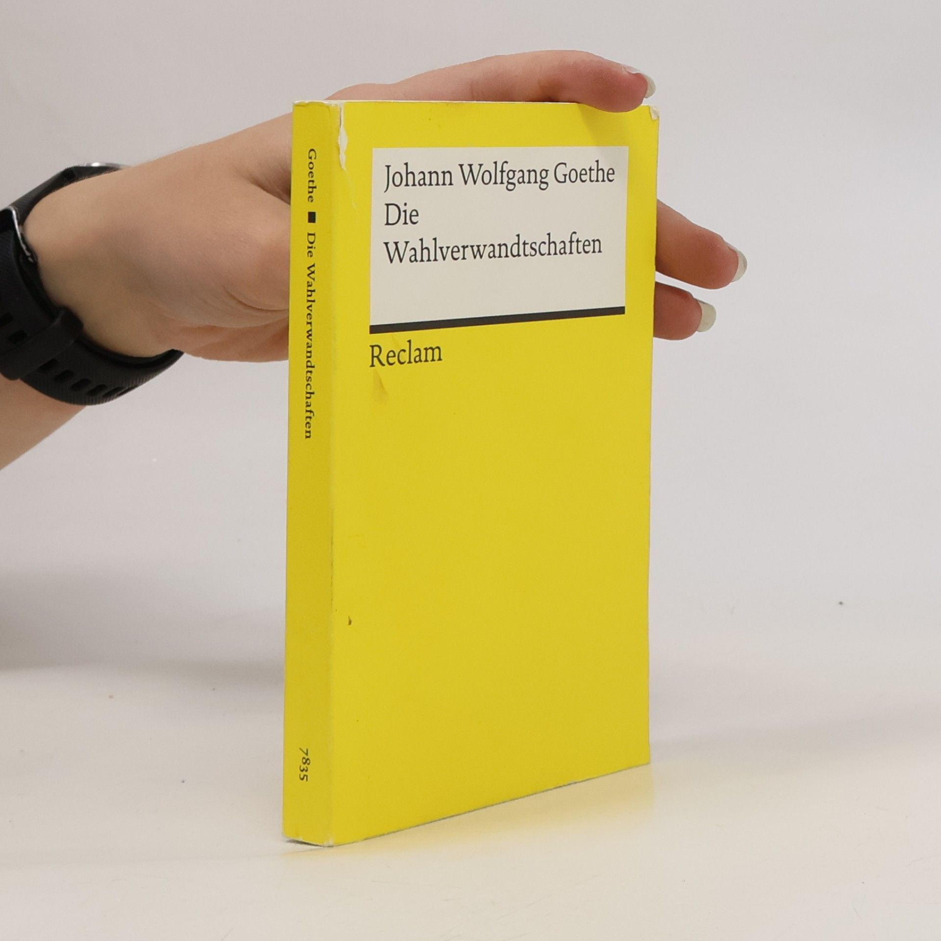 Johann Wolfgang von Goethe Die Wahlverwandtschaften