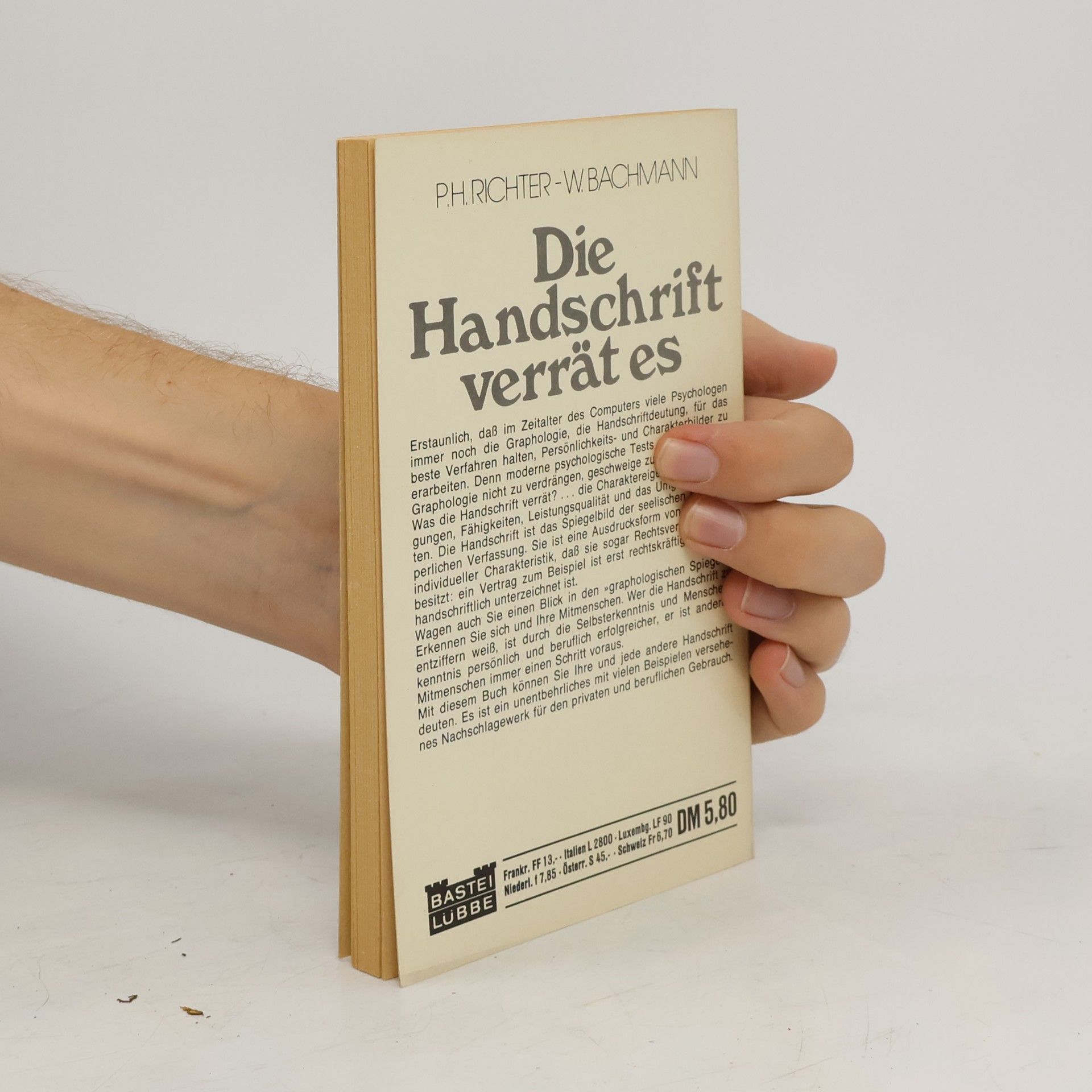 Paul H. Richter Die Handschrift verrät es