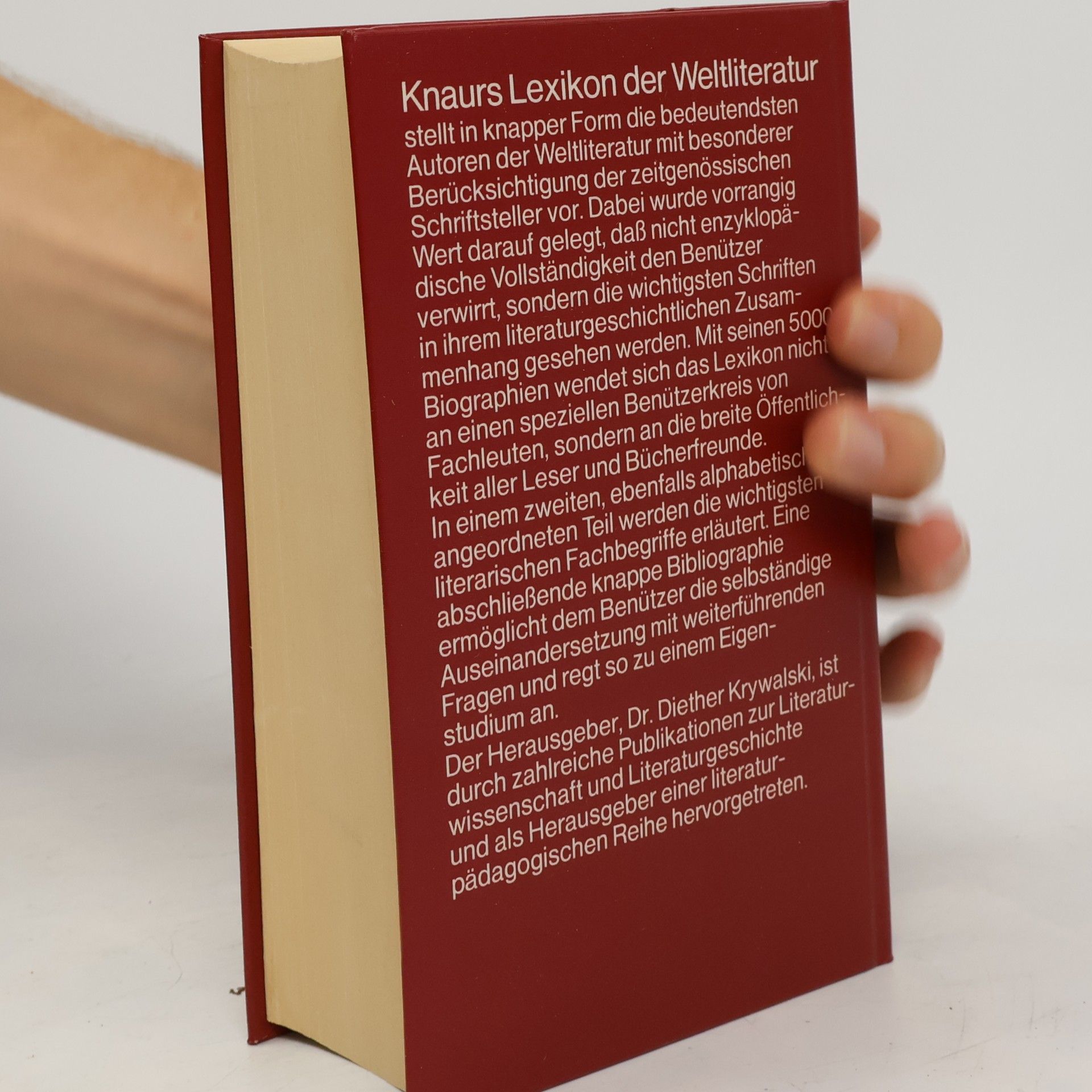 Diether Krywalski Knaurs Lexikon der Weltliteratur