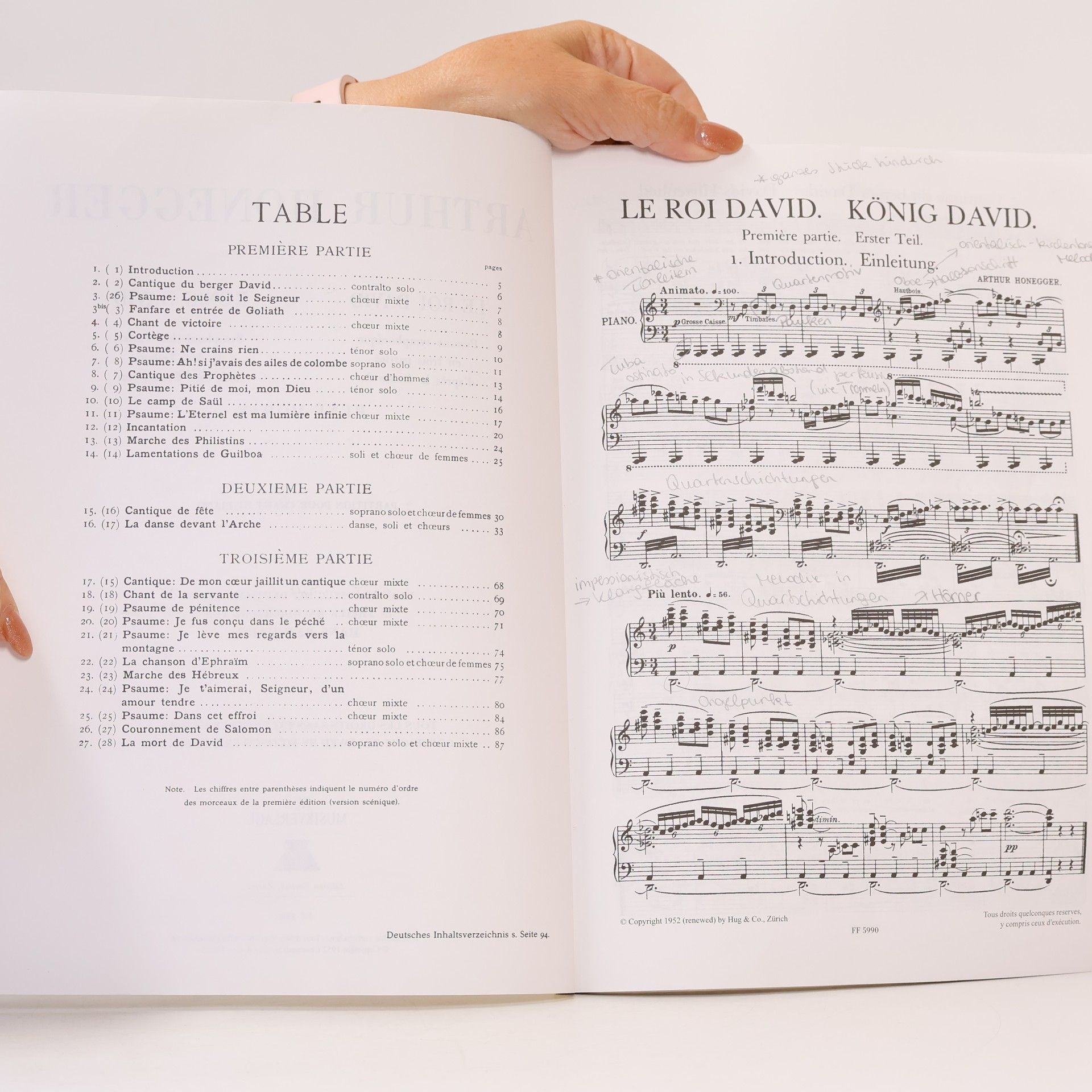 Arthur Honegger-Le roi david-BOOK