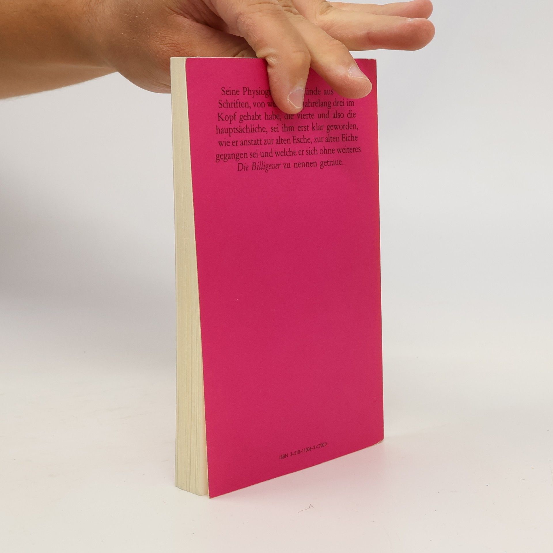 Thomas Bernhard Die Billigesser