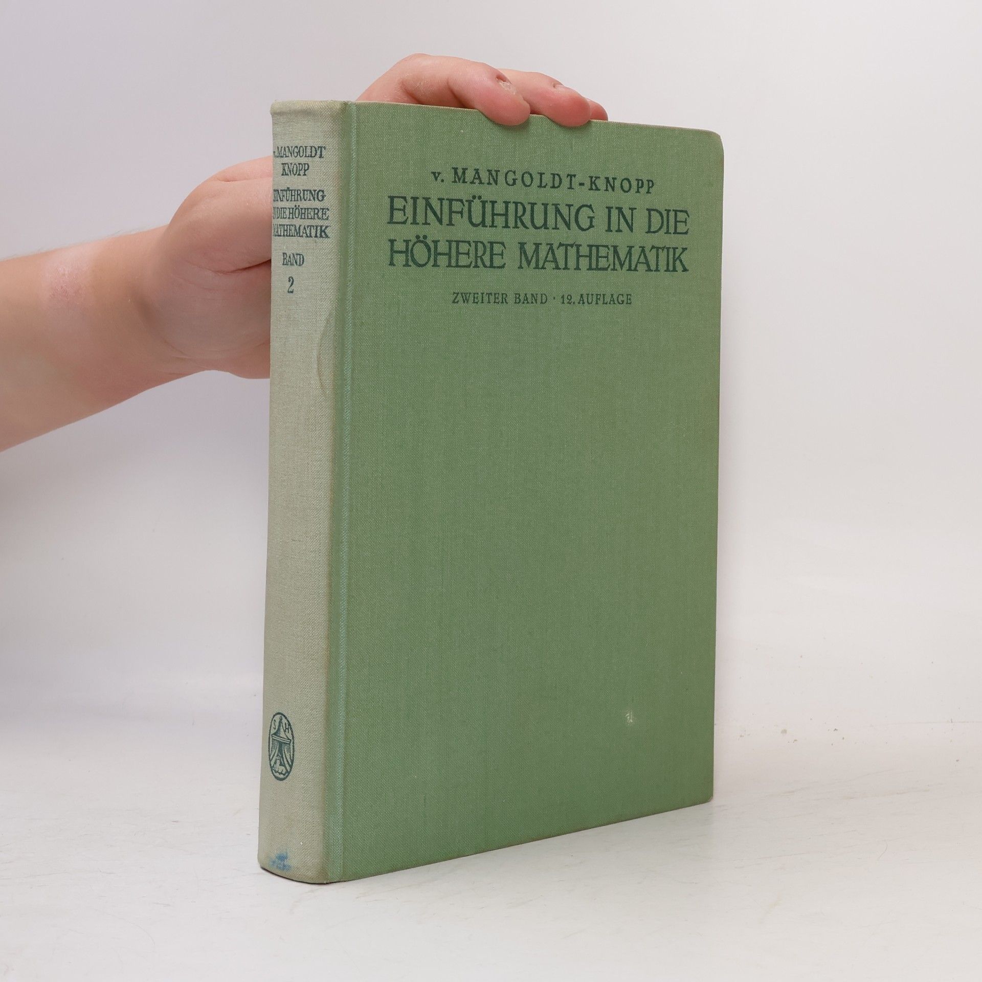 Konrad Knopp Einführung in die höhere Mathematik 2