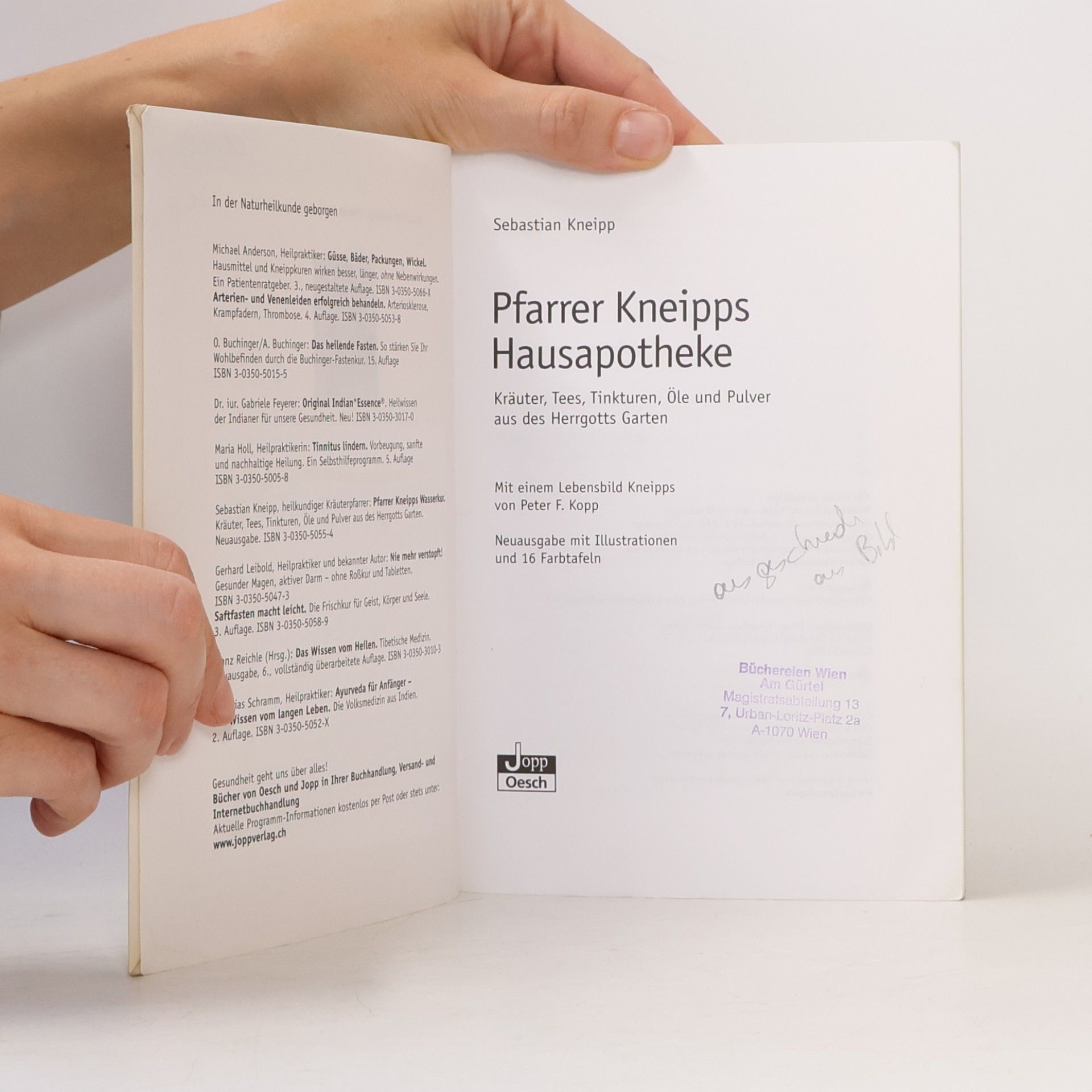 Sebastian Kneipp Pfarrer Kneipps Hausapotheke