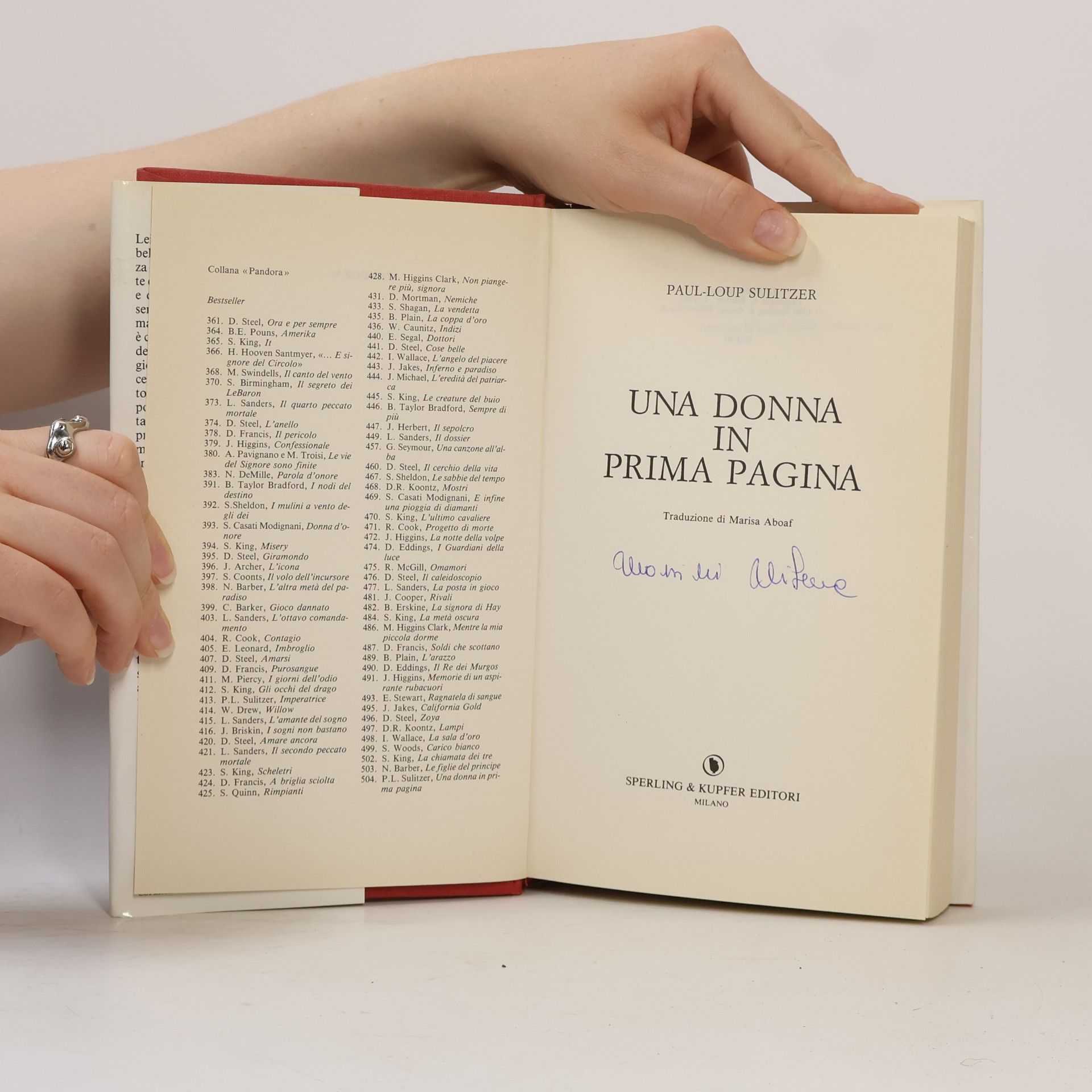 Paul L. Sulitzer Pandora: Una donna in prima pagina