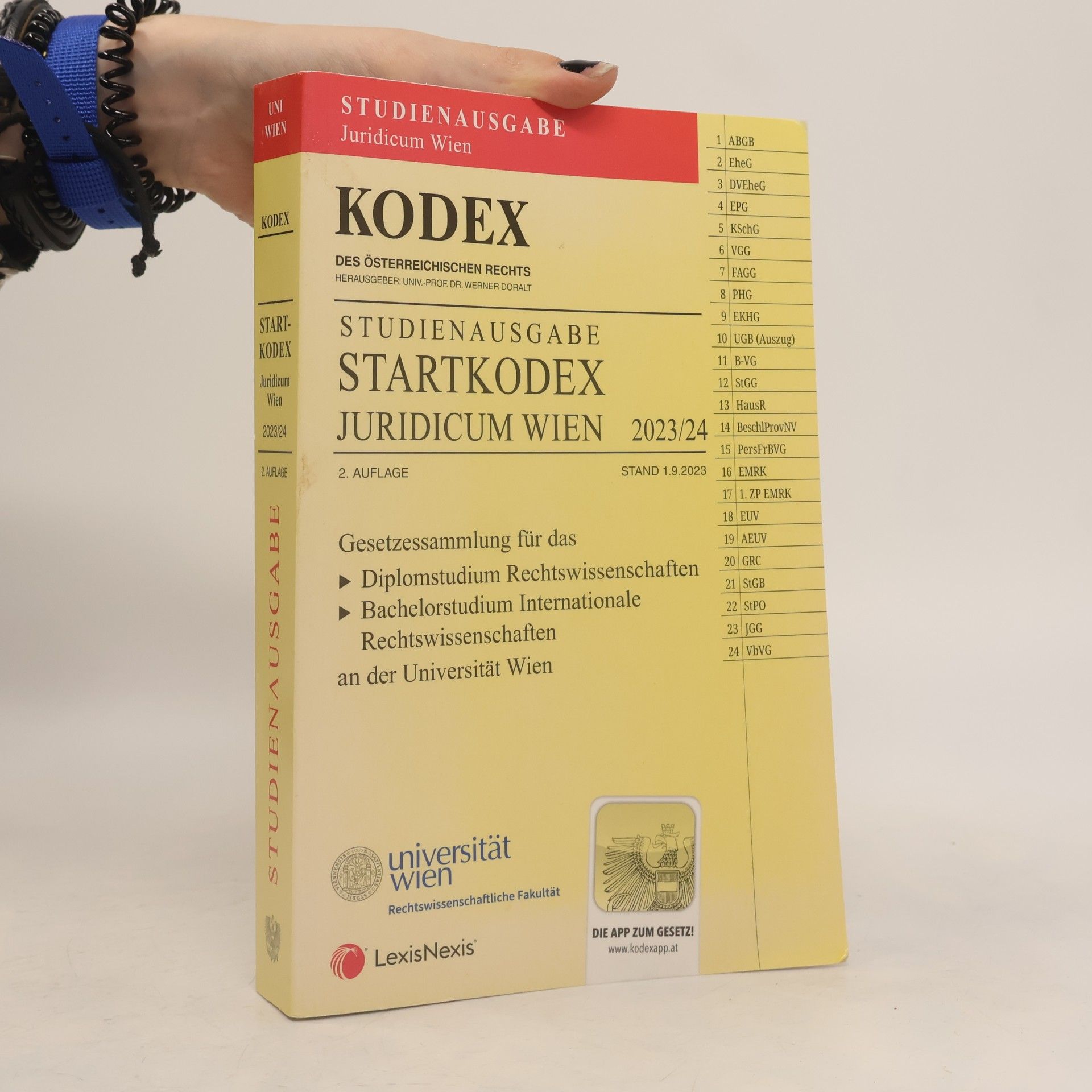 Werner Doralt Kodex Startkodex Wien Juridicum 2023/24 - inkl. App: Studienausgabe für die Uni Wien