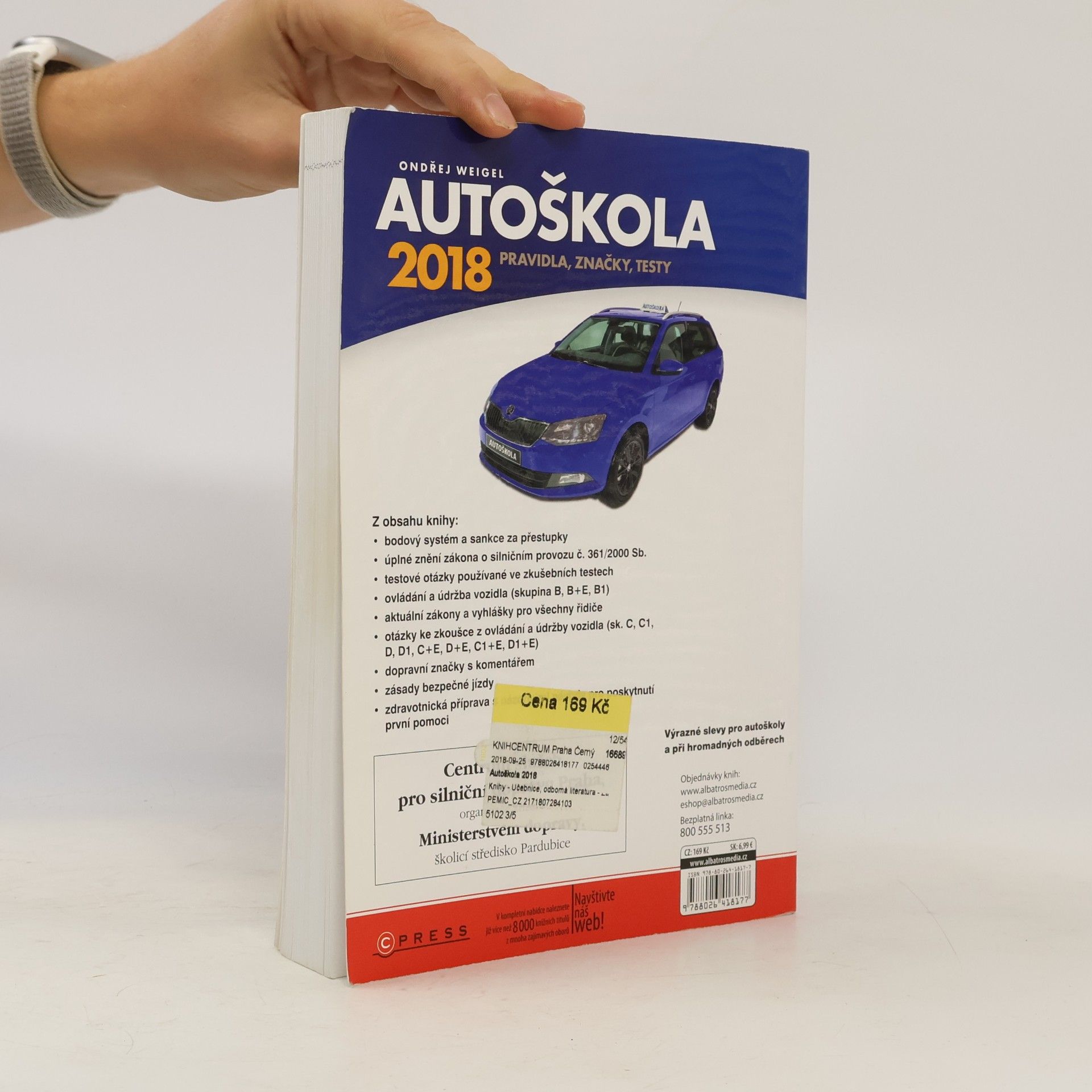 Ondřej Weigel Autoškola 2018 - Pravidla, značky, testy