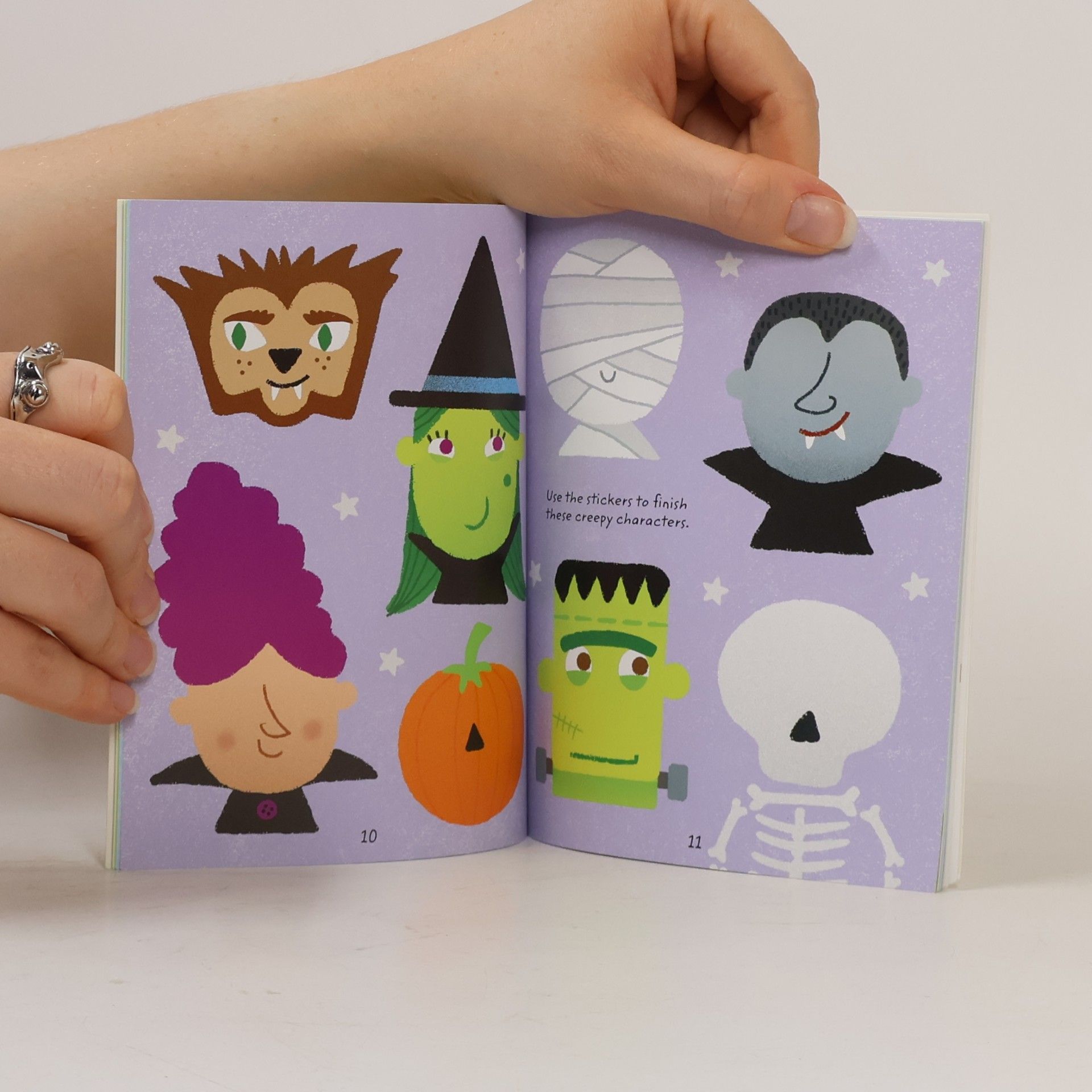 Carly Davies Usborne Minis: Funny Faces Sticker Book