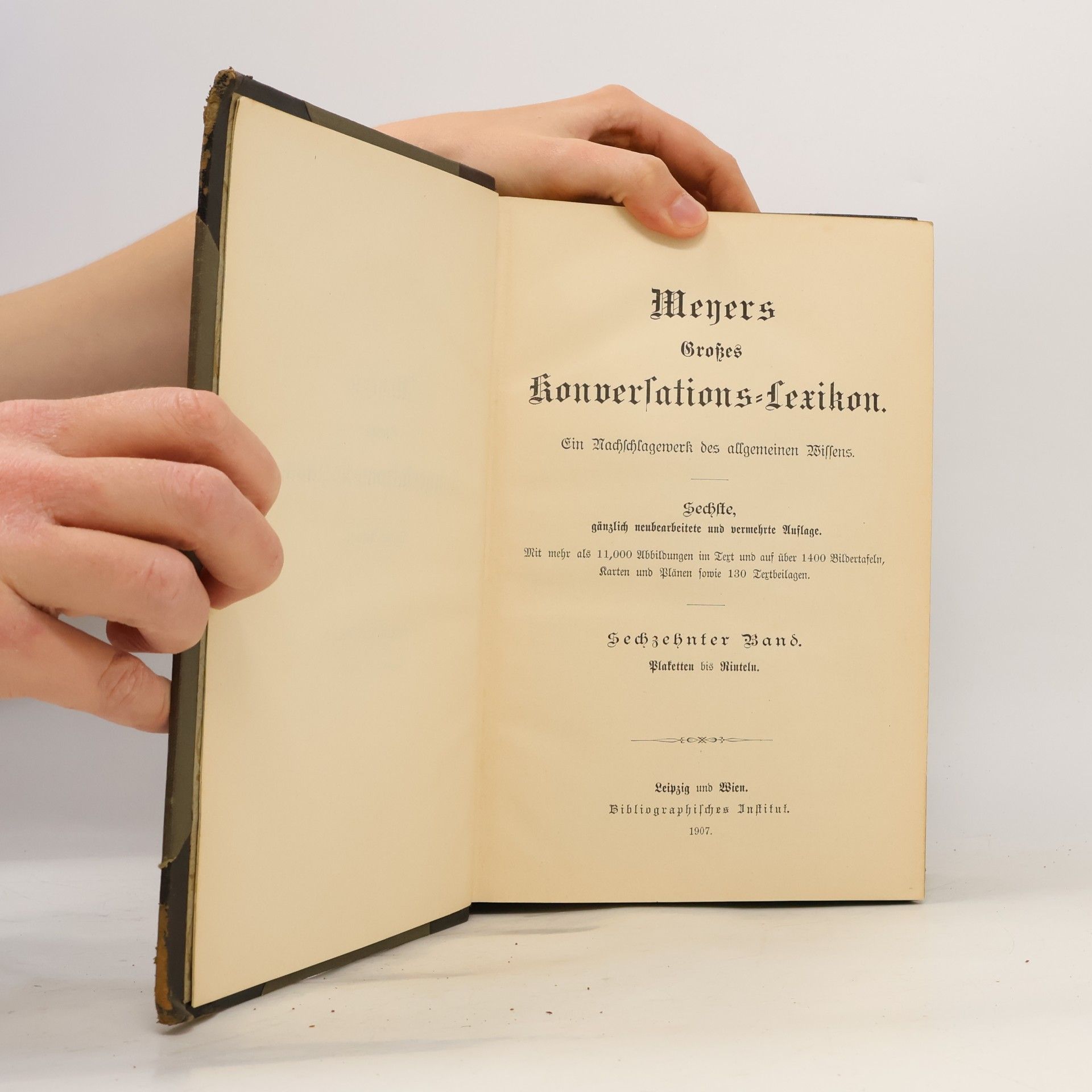 kolektiv Meyers Großes Konversations-Lexikon. Ein Nachschlagewerk des allgemeinen Wissens. Sechzehnter Band. Plaketten bis Rinteln