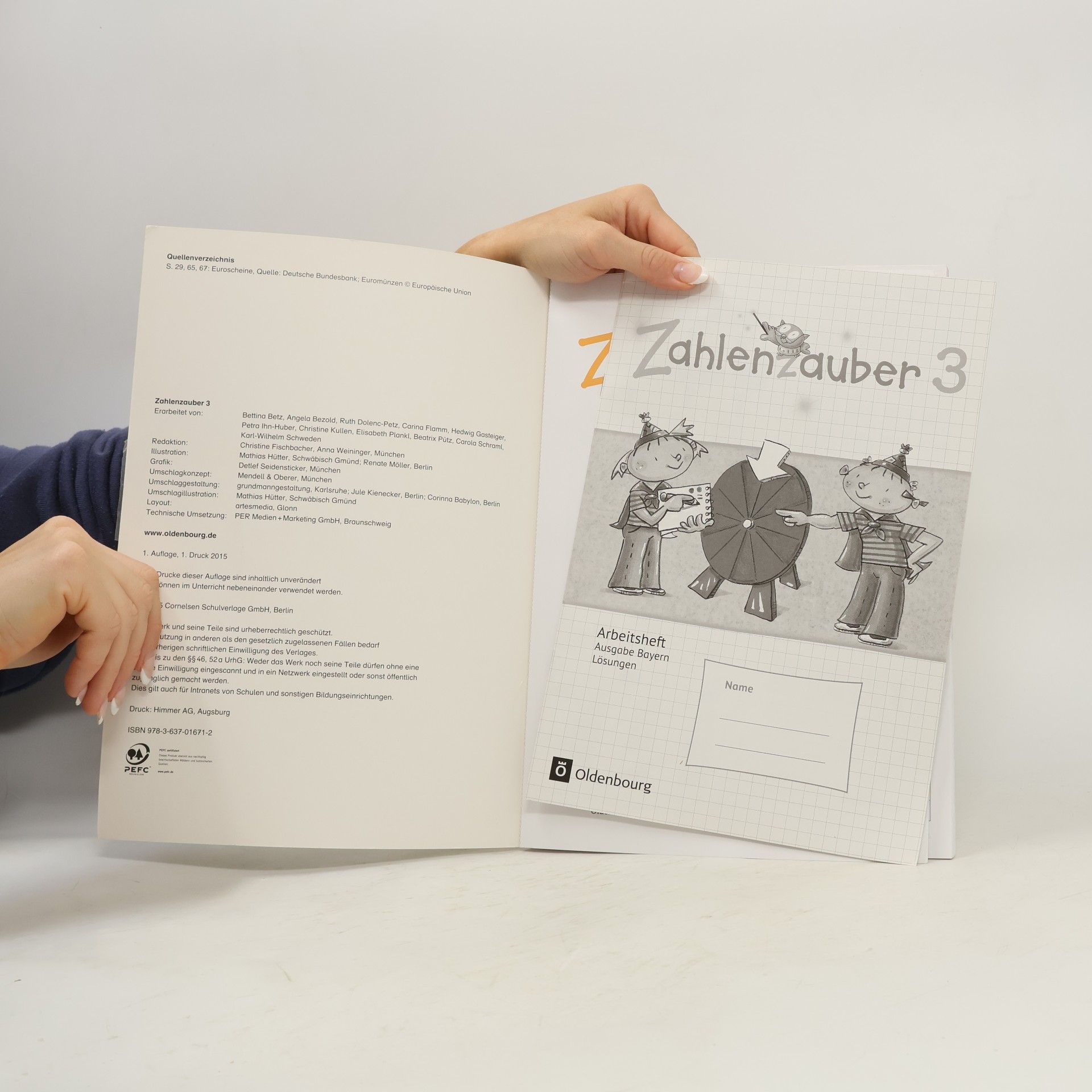 Angela Bezold Zahlenzauber 3. Jahrgangsstufe. Arbeitsheft mit eingelegtem Lösungsheft Bayern