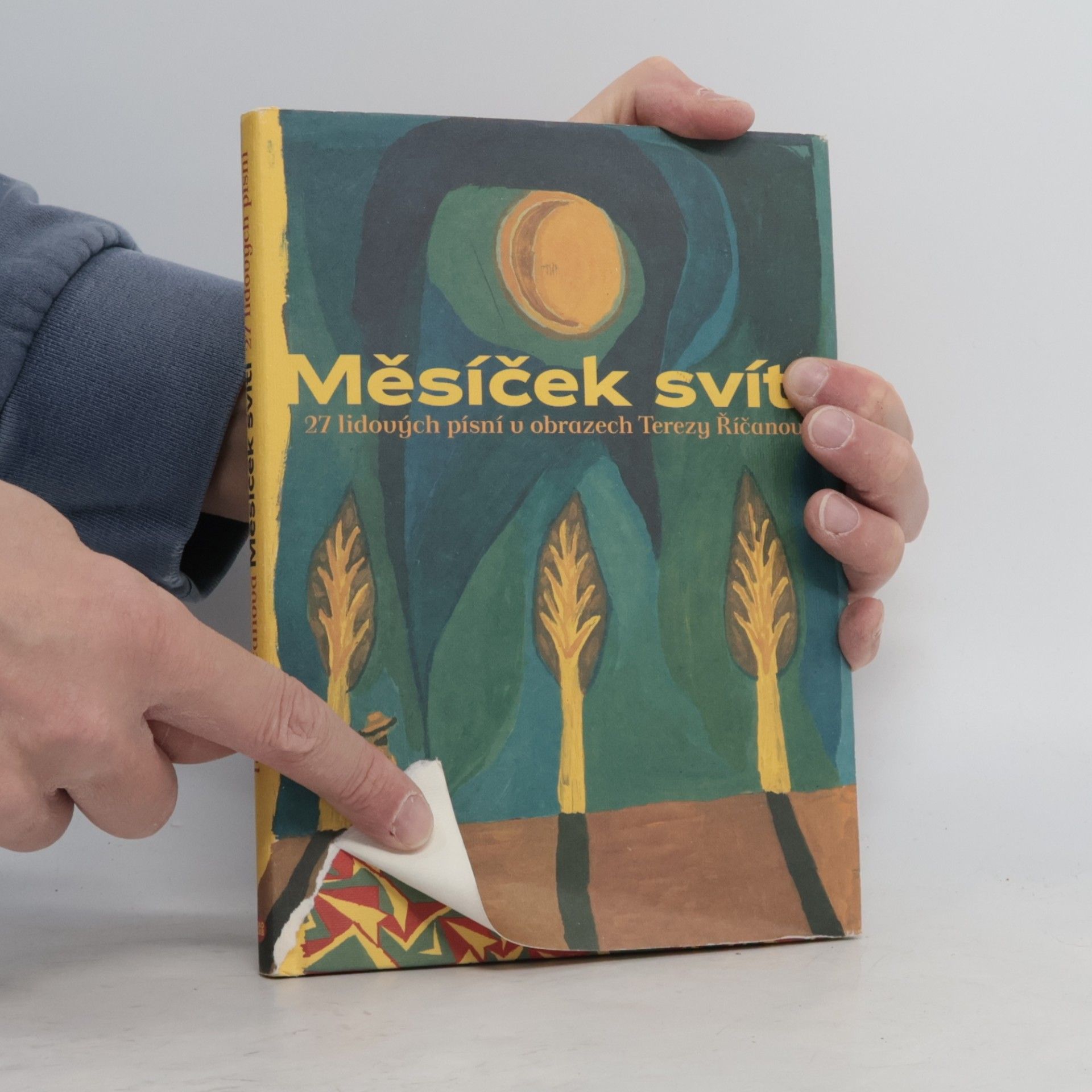 Tereza Říčanová Měsíček svítí. 27 lidových písní v obrazech Terezy Říčanové