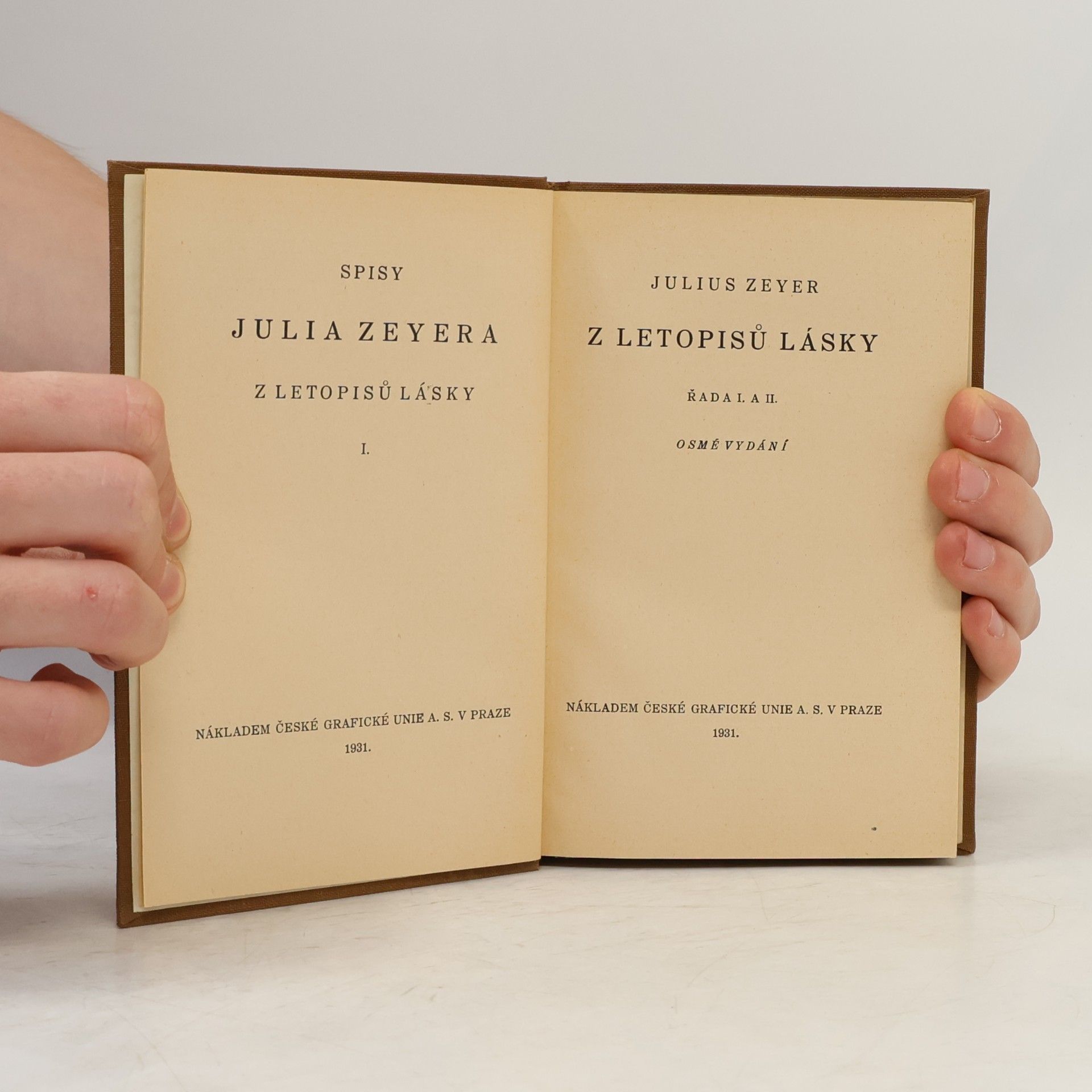 Julius Zeyer Z letopisů lásky I.
