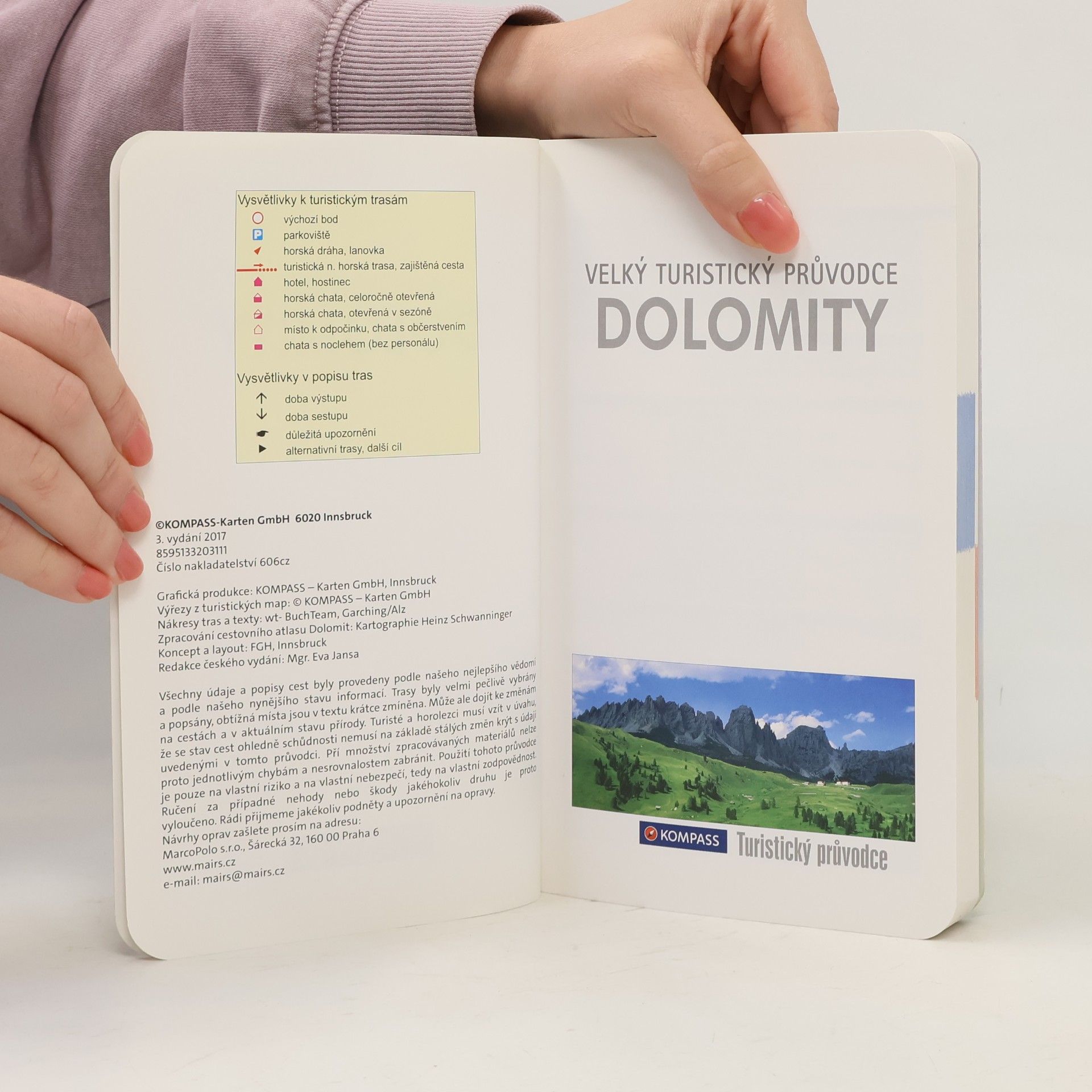 Autores varios Dolomity. Velký turistický průvodce. 100 nejkrásnějších turistických tras