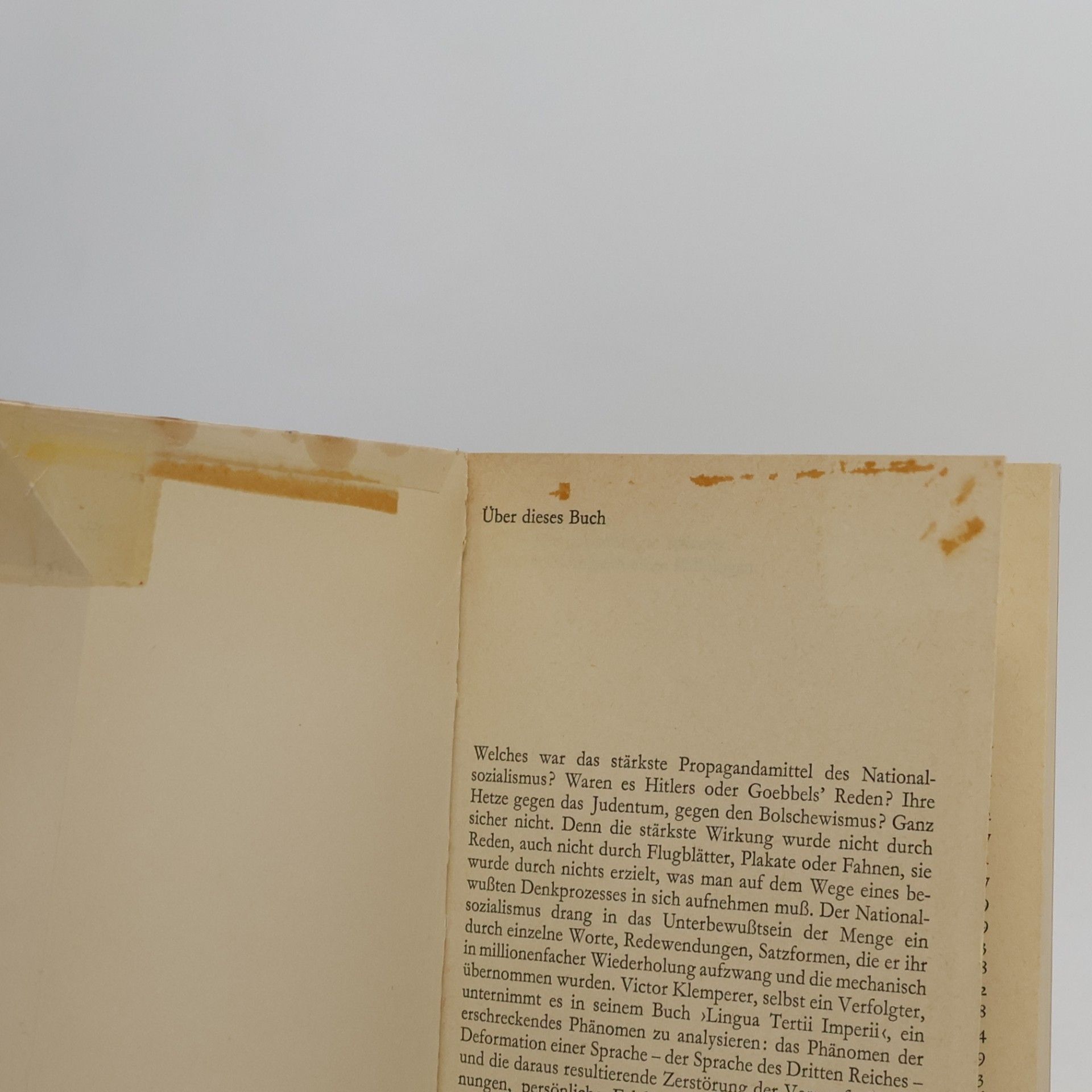 Victor Klemperer Die unbewältigte Sprache