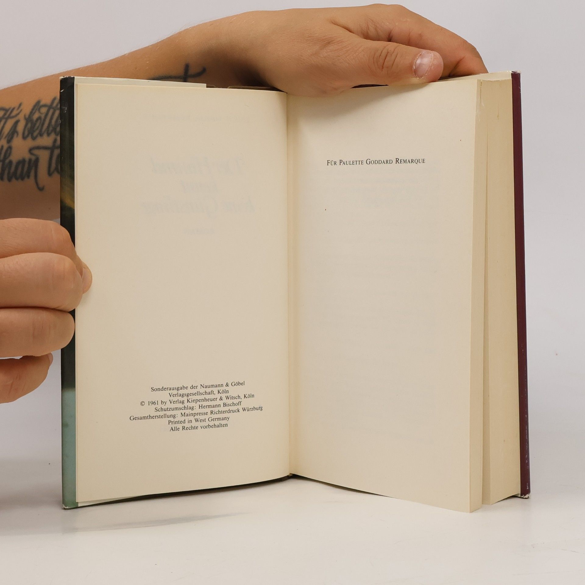 Erich Maria Remarque Der Himmel kennt keine Günstlinge