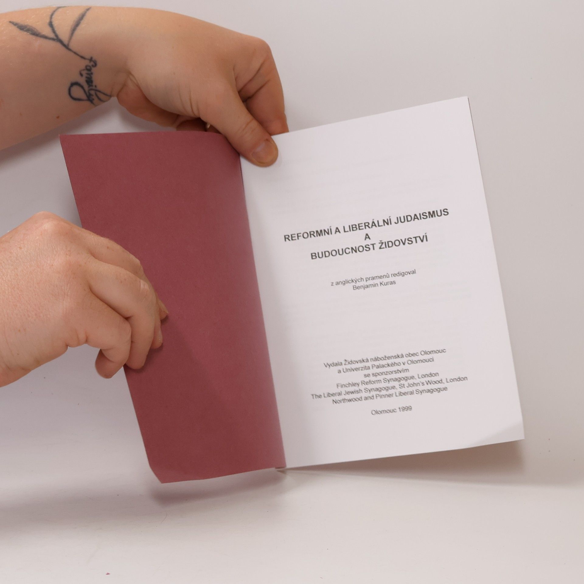Benjamin Kuras Reformní a liberální judaismus a budoucnost židovství