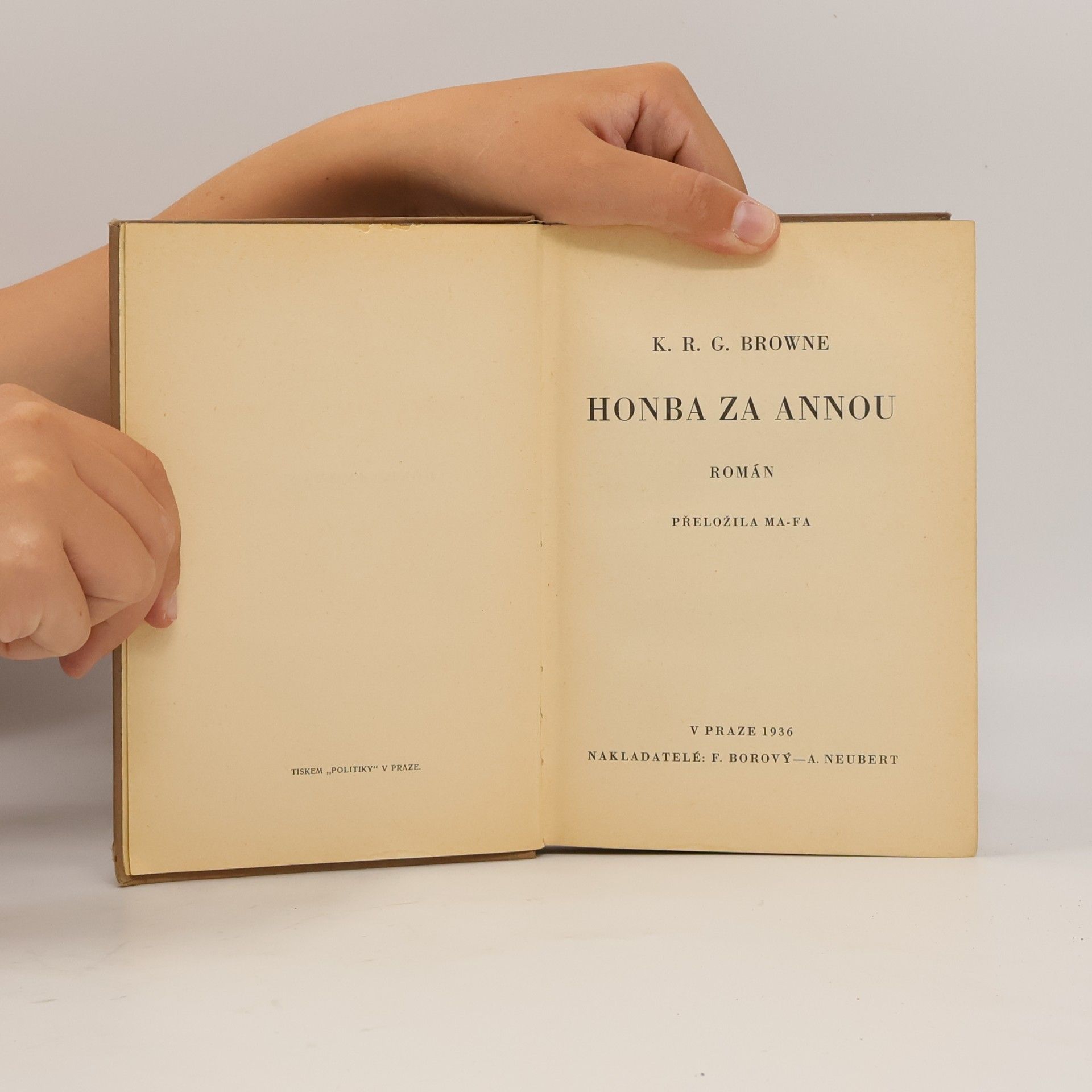K. R. G. Browne Honba za Annou