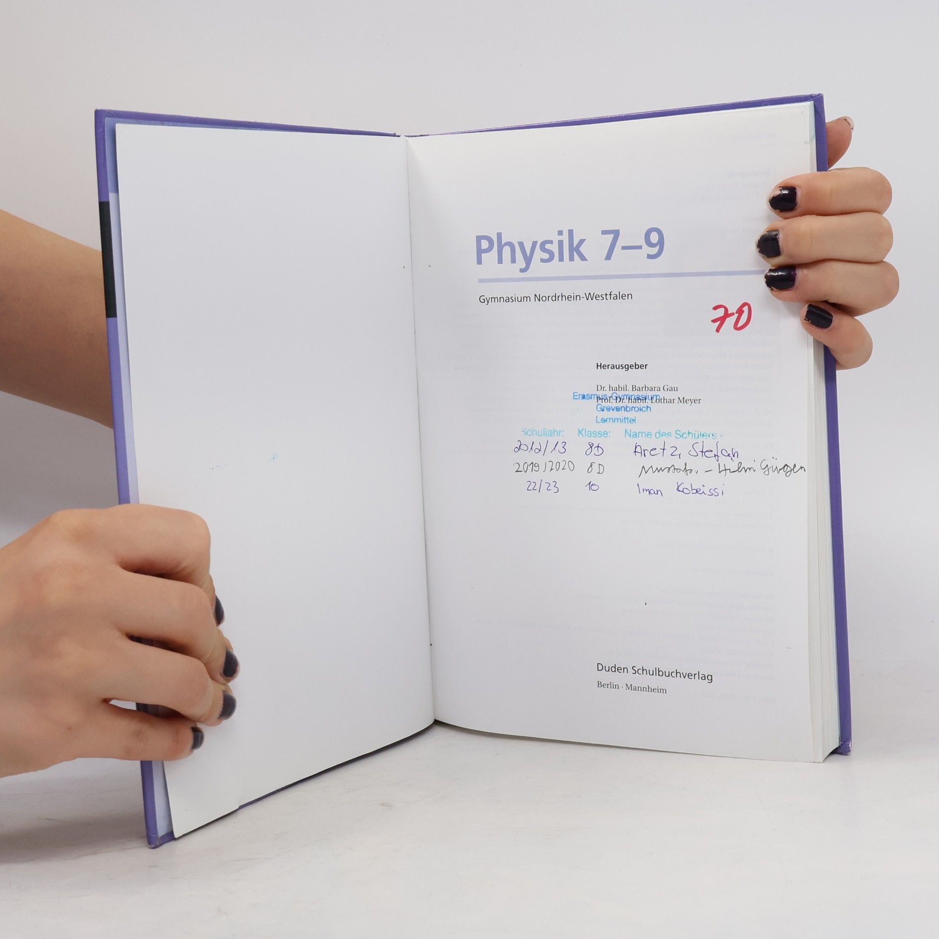 Barbara Gau Lehrbuch Physik 7 - 9 NRW Gymnasium mit CD-ROM
