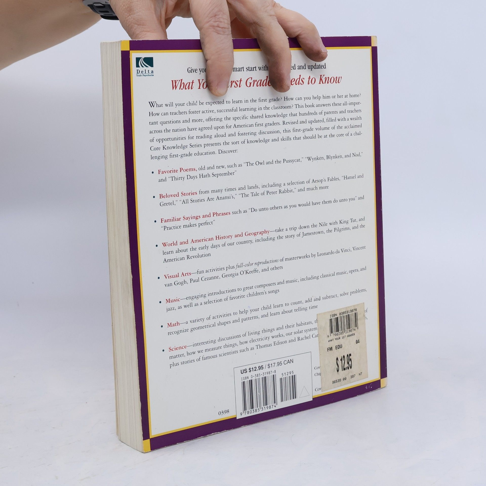 E. D. Eric Donald Hirsch What Your First Grader Needs to Know