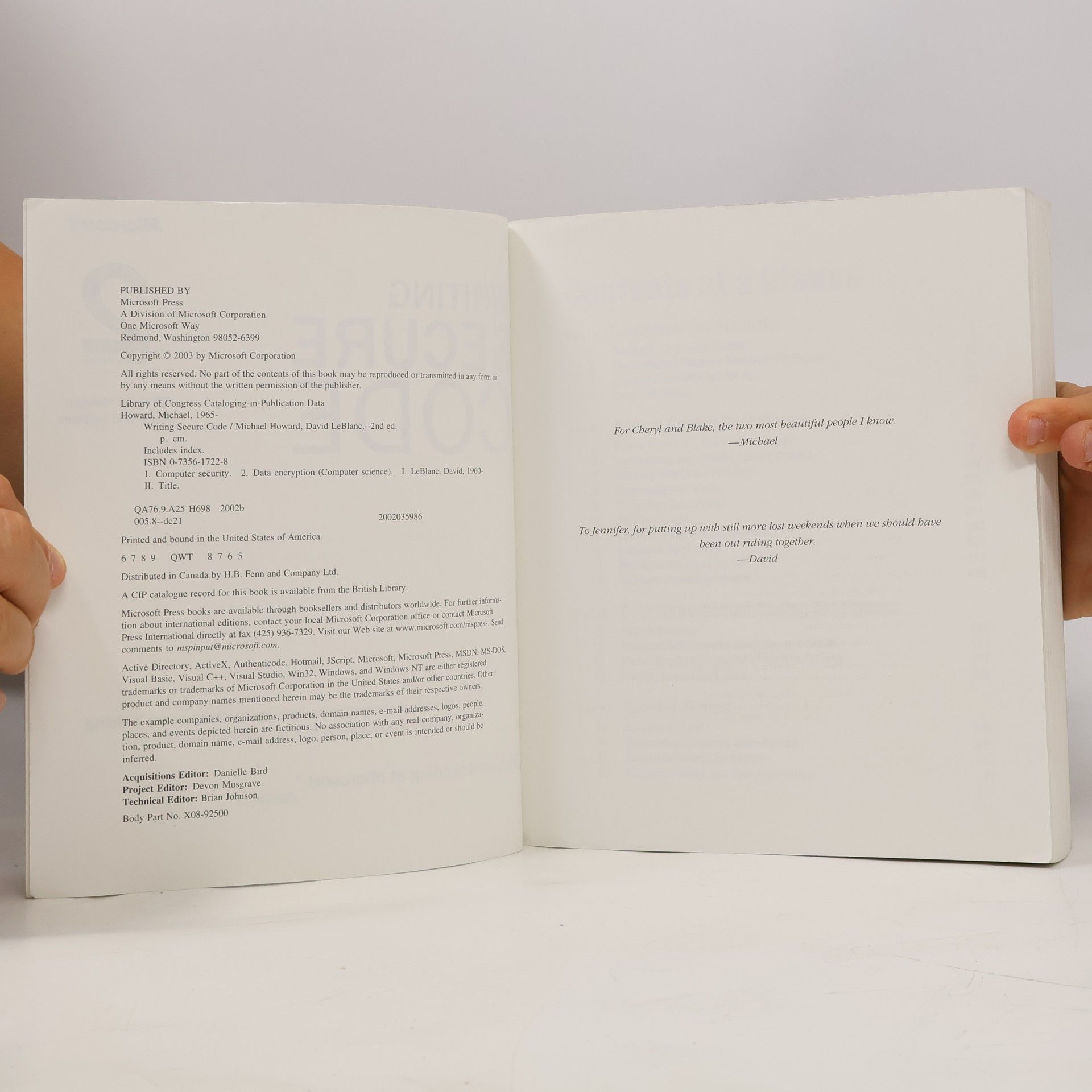 Michael Howard Writing Secure Code