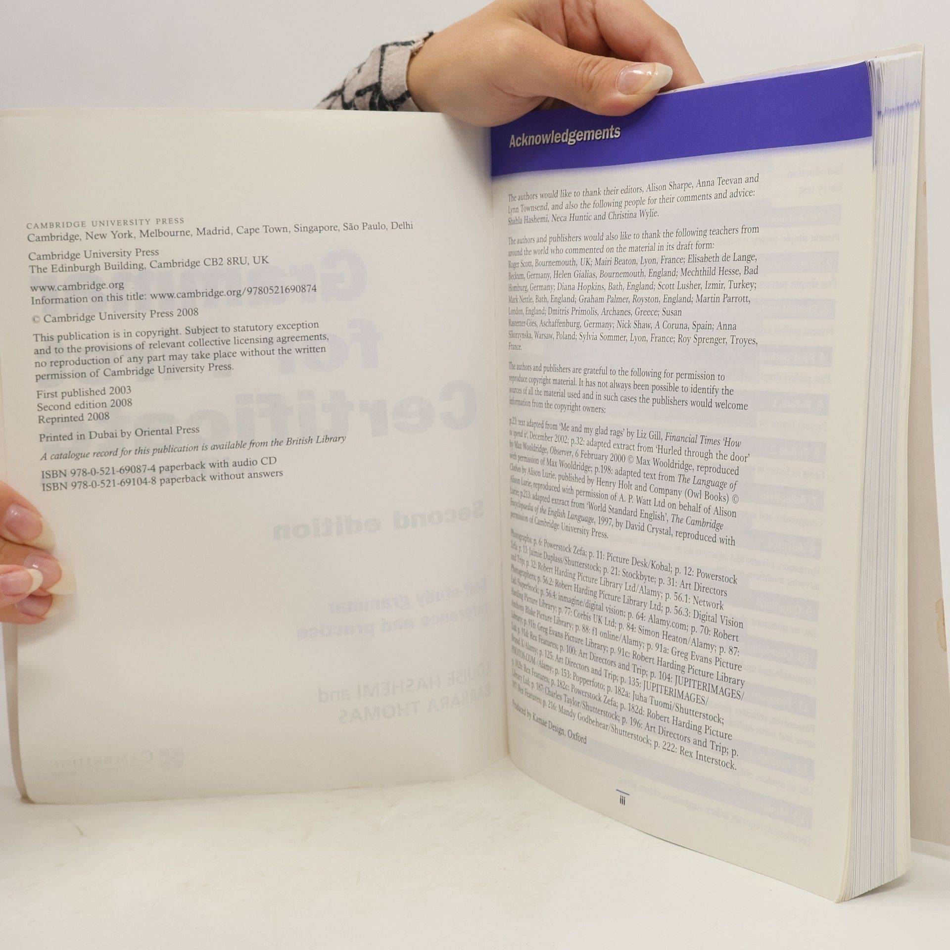Louise Hashemi Grammar for First Certificate with Answers