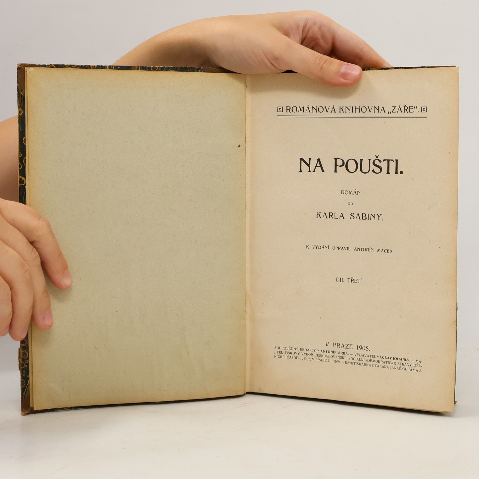 Karel Sabina Na poušti III