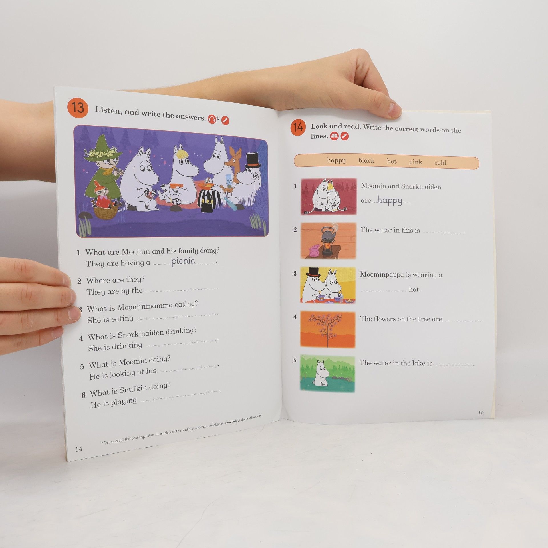Hannah Fish Moomin - 2: The Wish Activity Book - Ladybird Readers Level 2