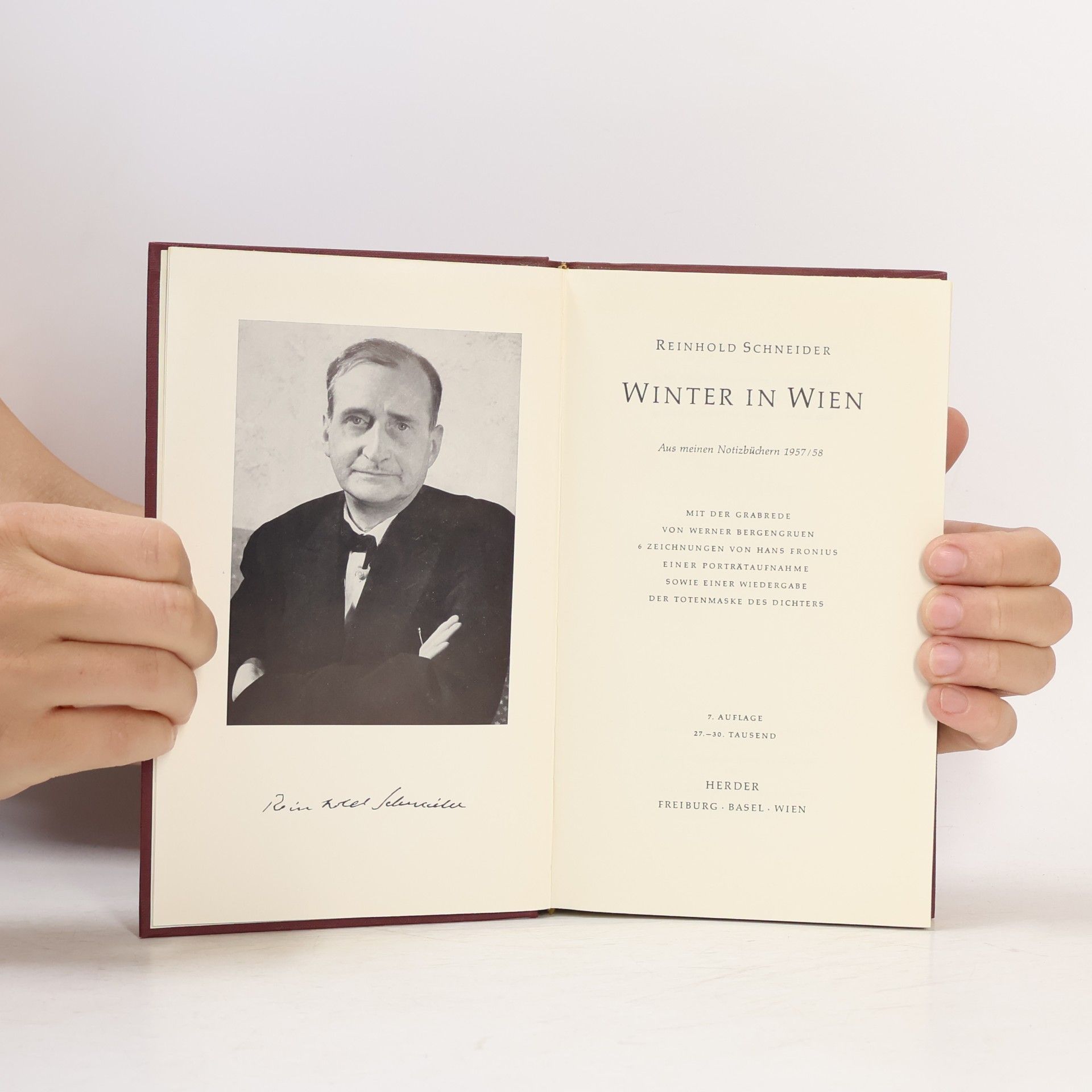 Reinhold Schneider Winter in Wien