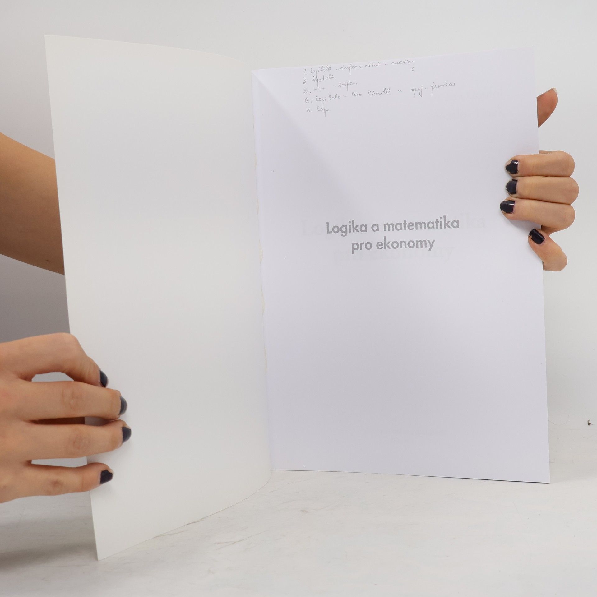 Jan Coufal Logika a matematika pro ekonomy
