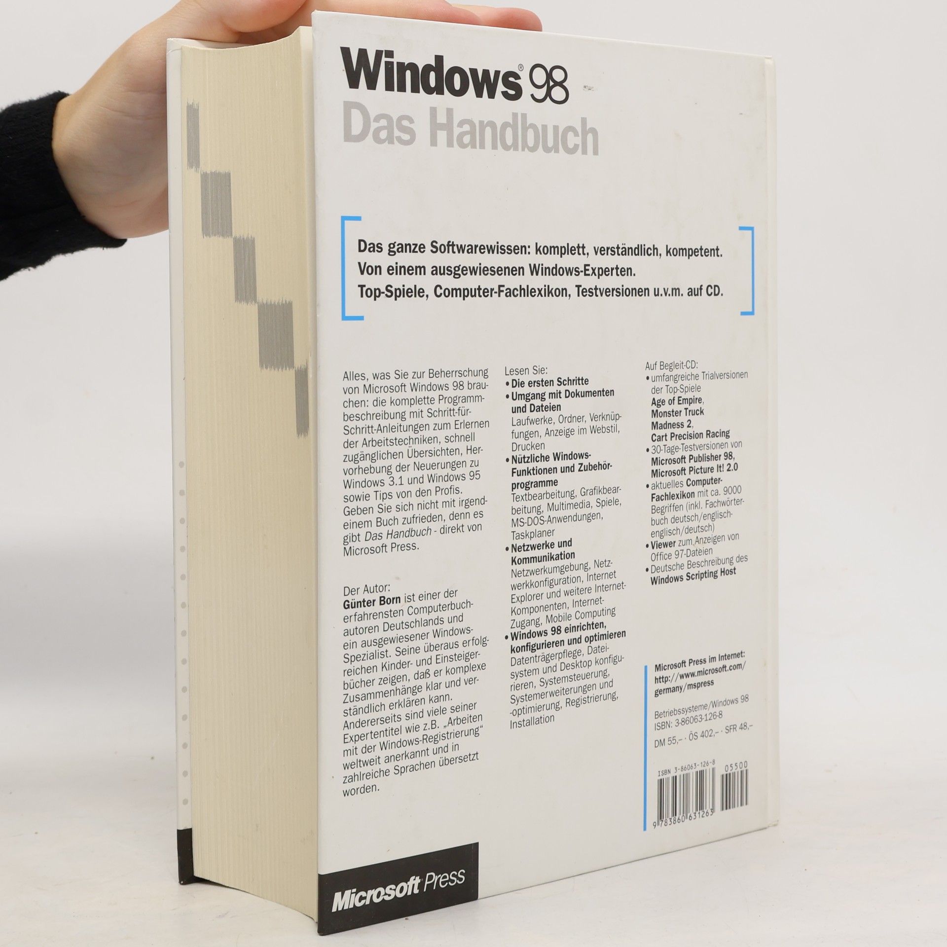 Günter Born Microsoft Windows 98 - Das Handbuch - neue Version!