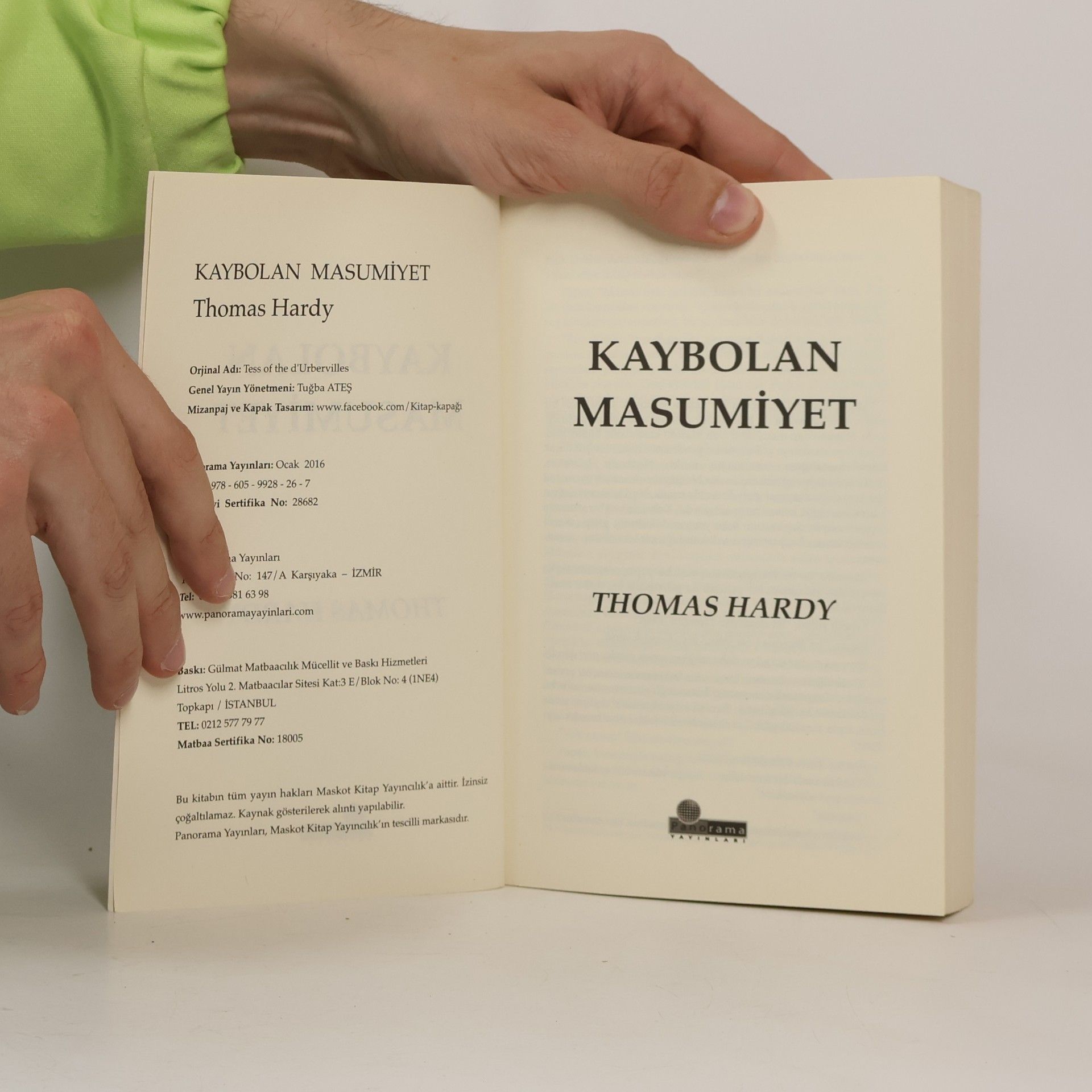 Thomas Hardy Kaybolan Masumiyet
