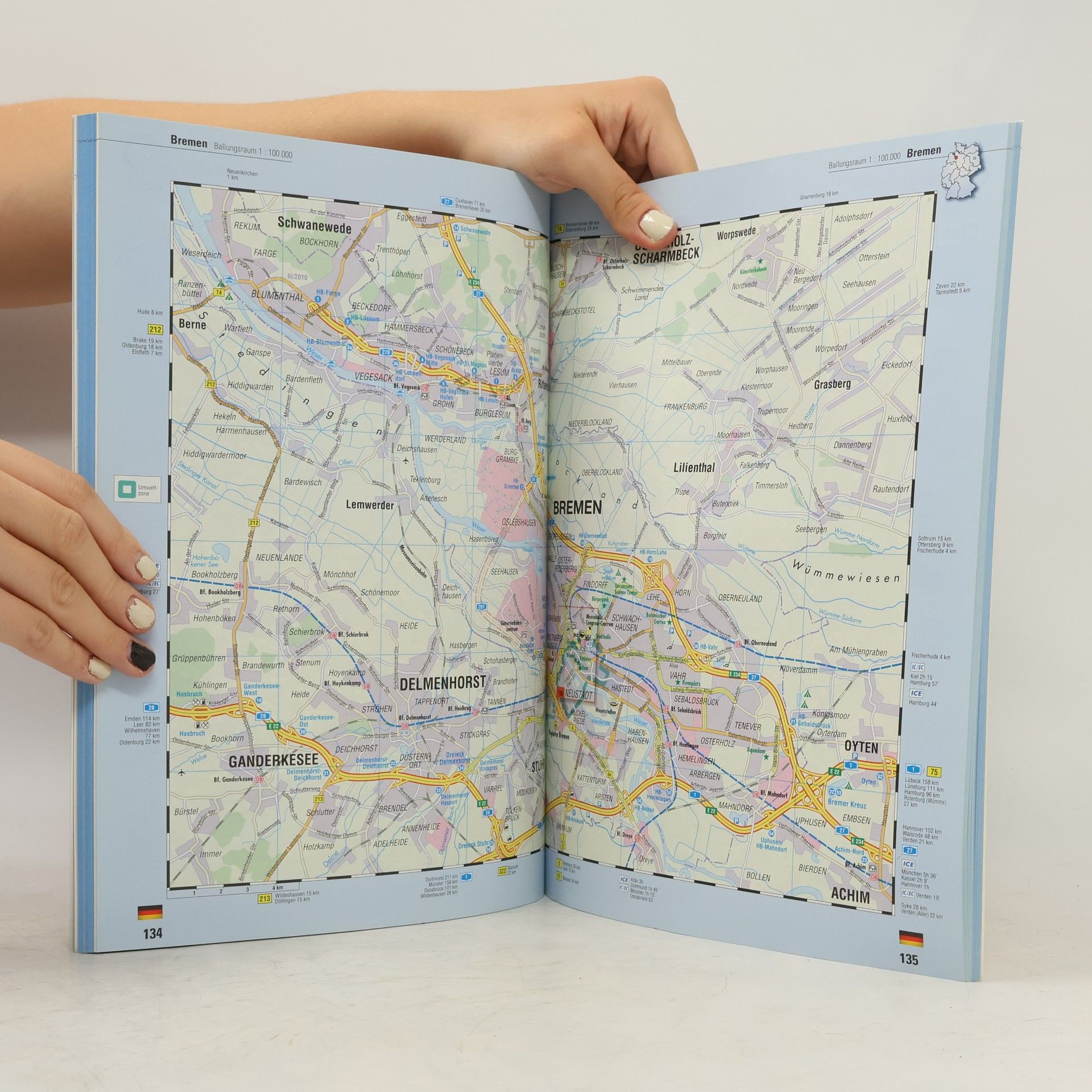 Reiseatlas Deutschland, Europa