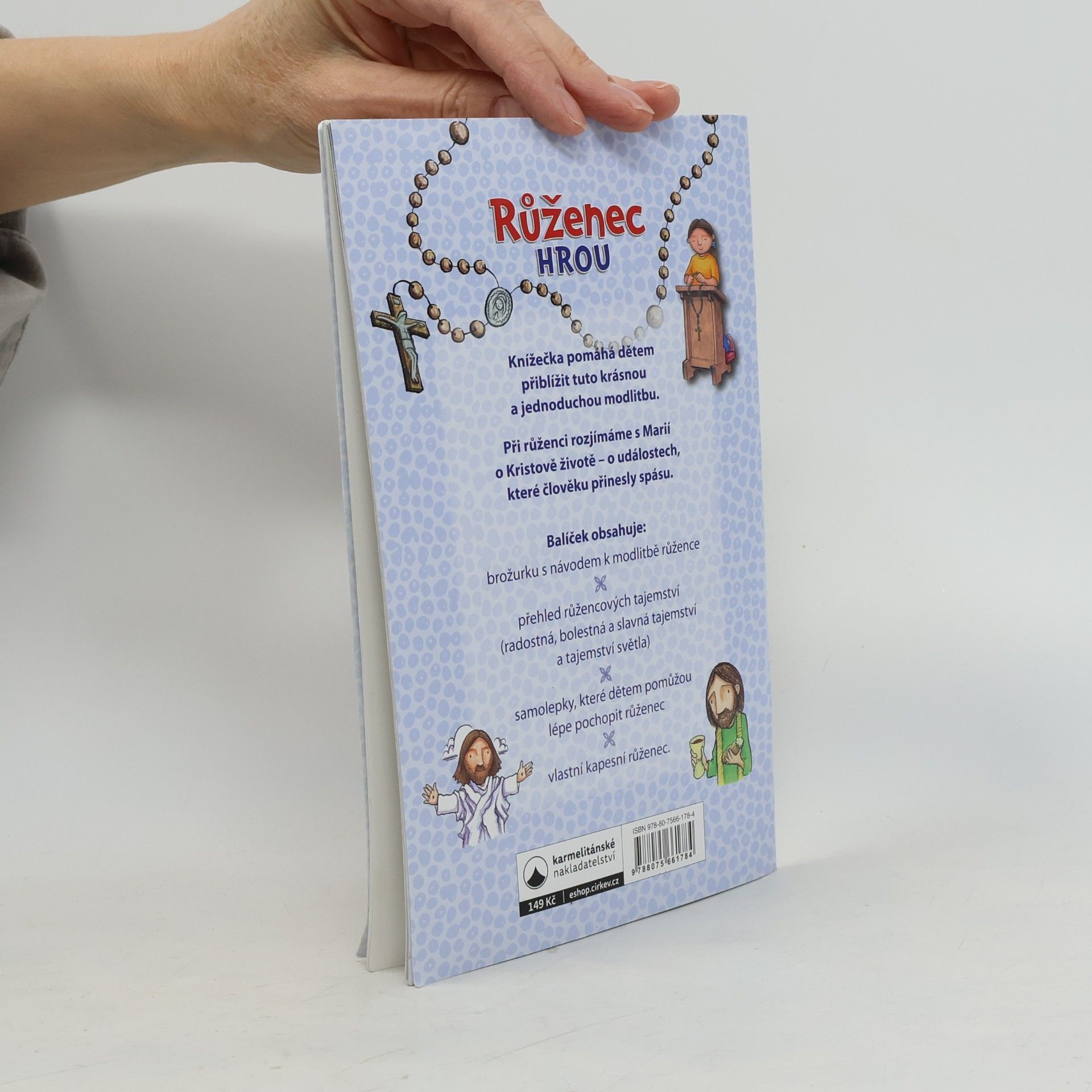 kolektiv Růženec hrou - Knížka se samolepkami a růžencem pro děti