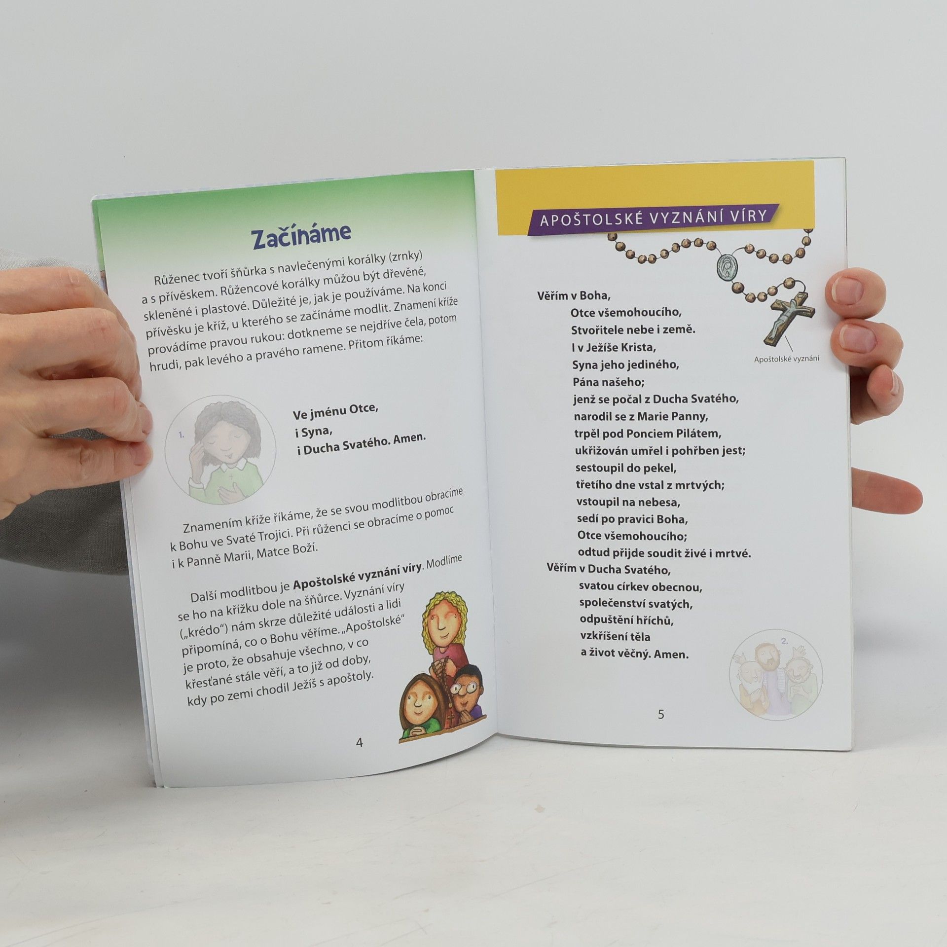 kolektiv Růženec hrou - Knížka se samolepkami a růžencem pro děti