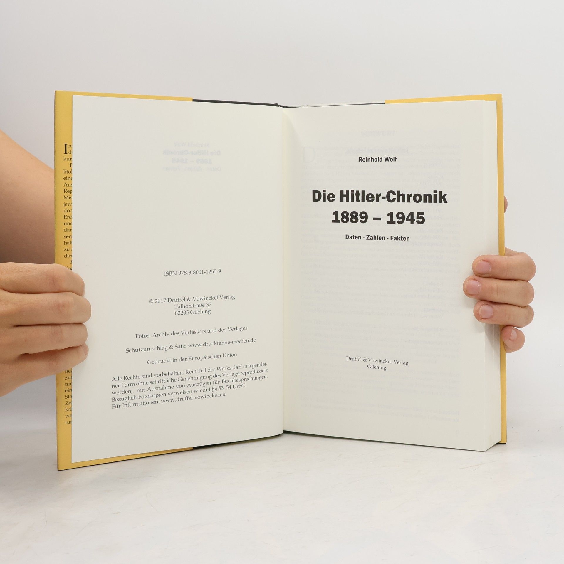 Reinhold Wolf Die Hitler-Chronik 1889-1945