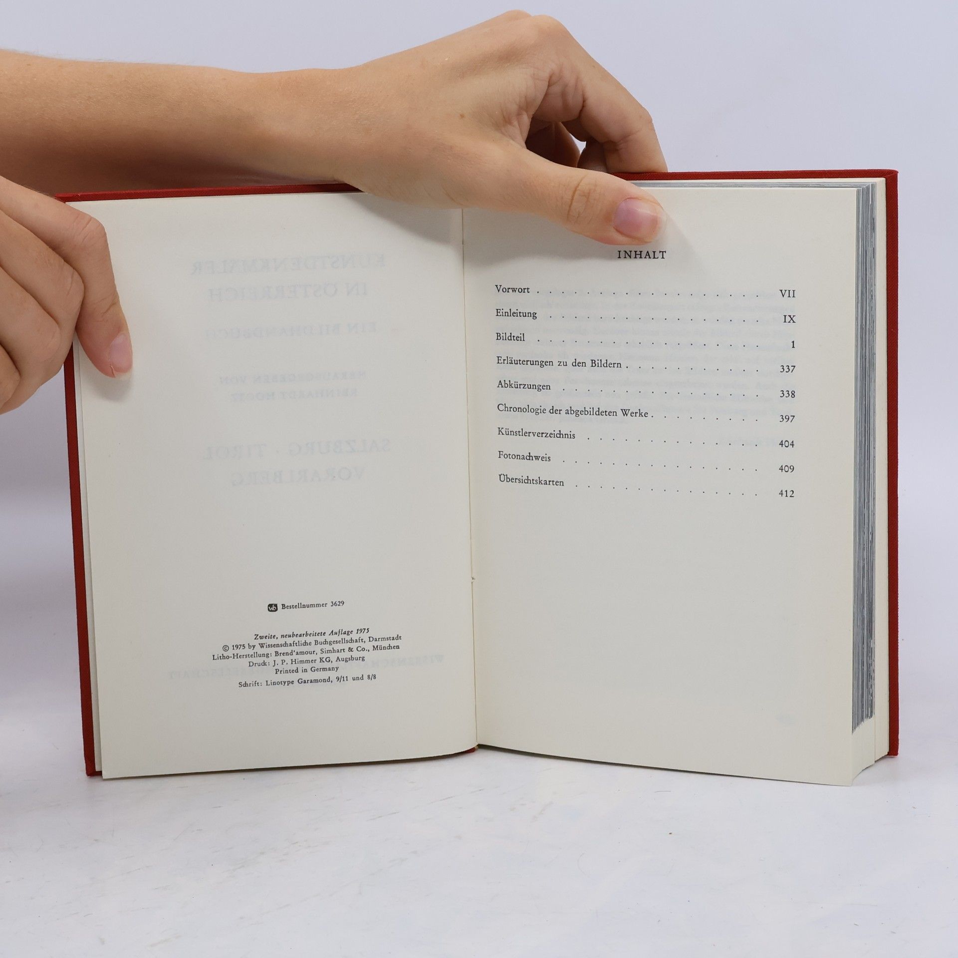 Reinhardt Hootz Kunstdenkmäler in Österreich: Bildhandbuch: Kunstdenkmäler in Österreich: Salzburg, Tirol, Vorarlberg