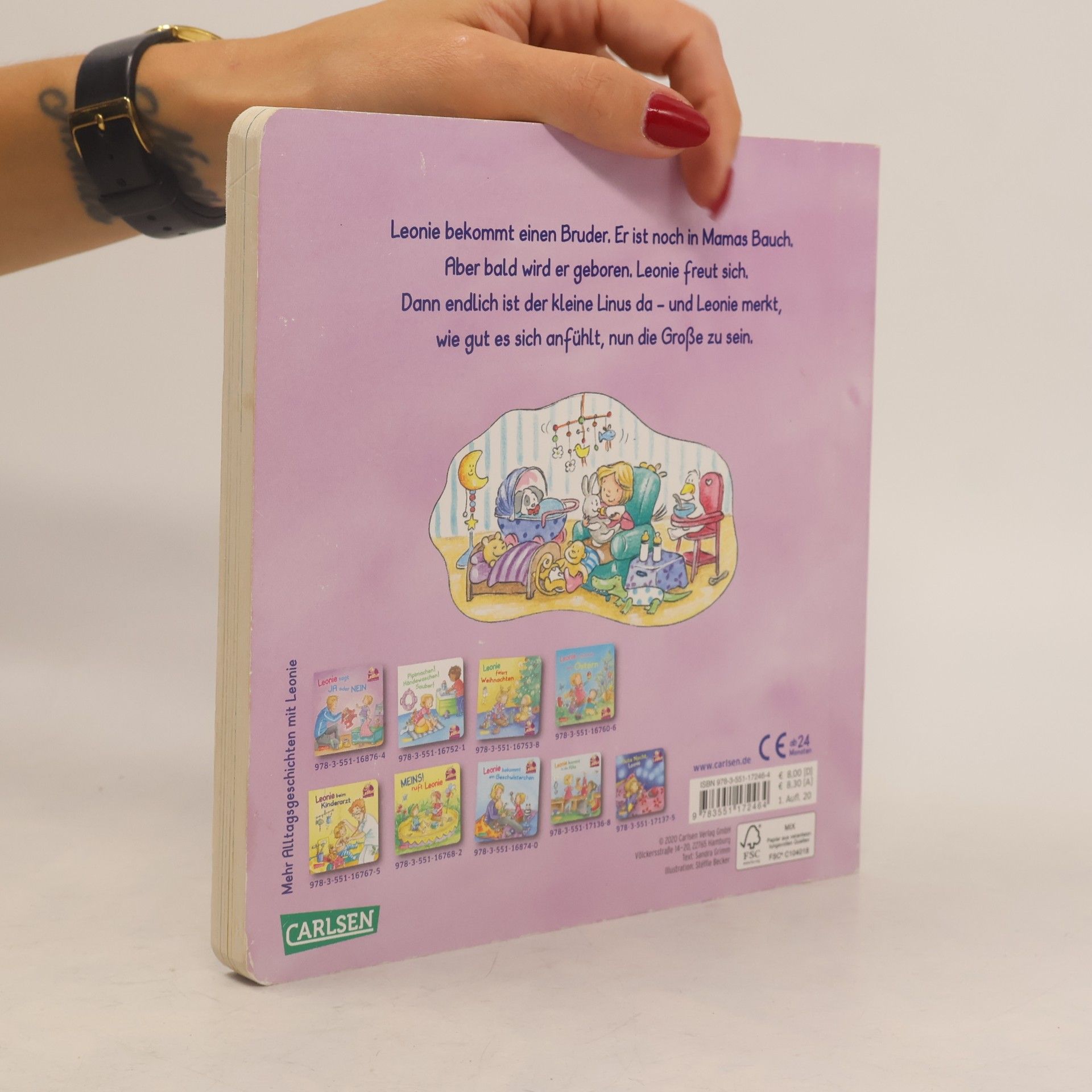 Sandra Grimm Ein Geschwisterchen für Leonie. Kinderalltagsgeschichte ab 2 Jahren. Mit EXTRA-Vignetten zum Suchen und Entdecken und Elterntipps von Mutter und Pädagogin