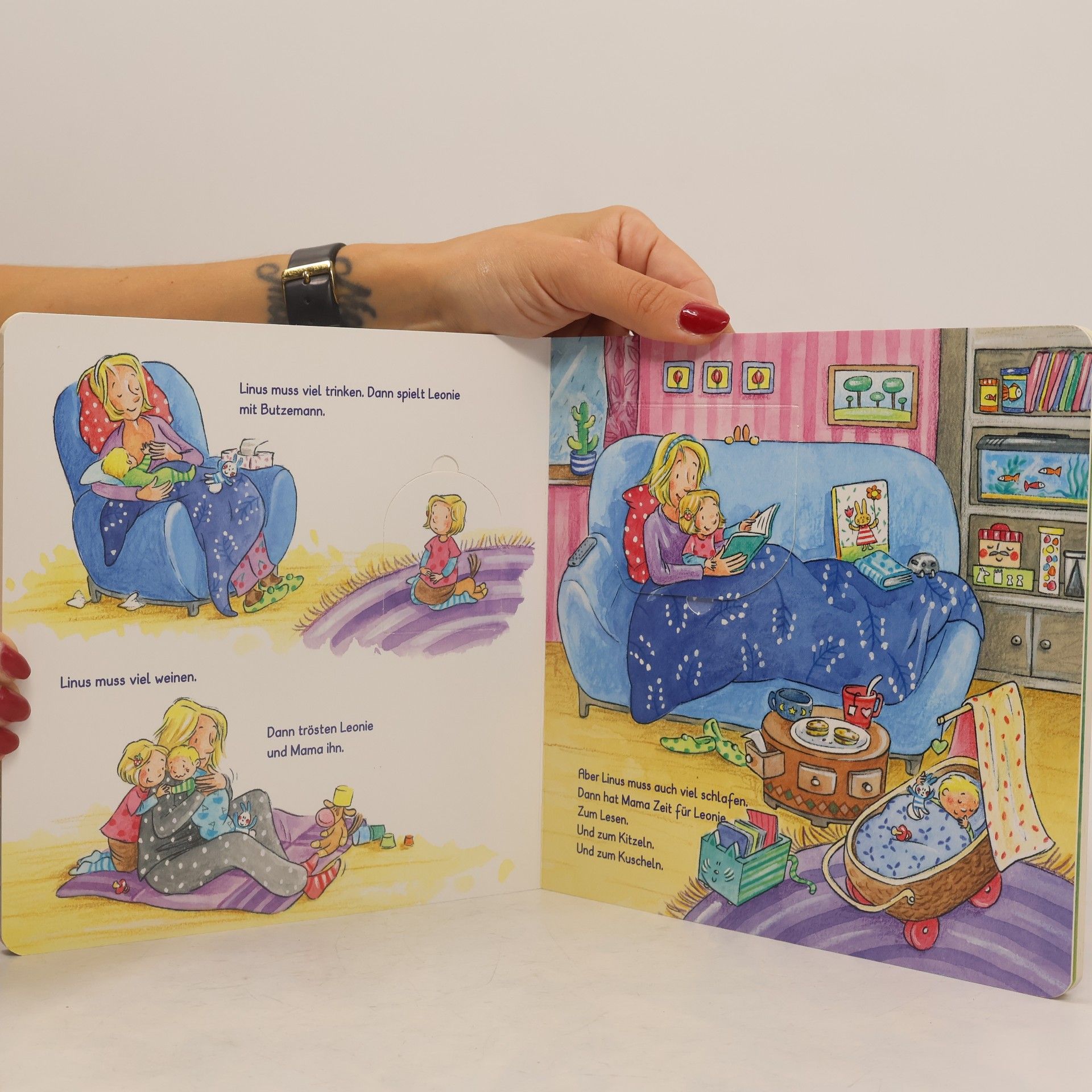 Sandra Grimm Ein Geschwisterchen für Leonie. Kinderalltagsgeschichte ab 2 Jahren. Mit EXTRA-Vignetten zum Suchen und Entdecken und Elterntipps von Mutter und Pädagogin