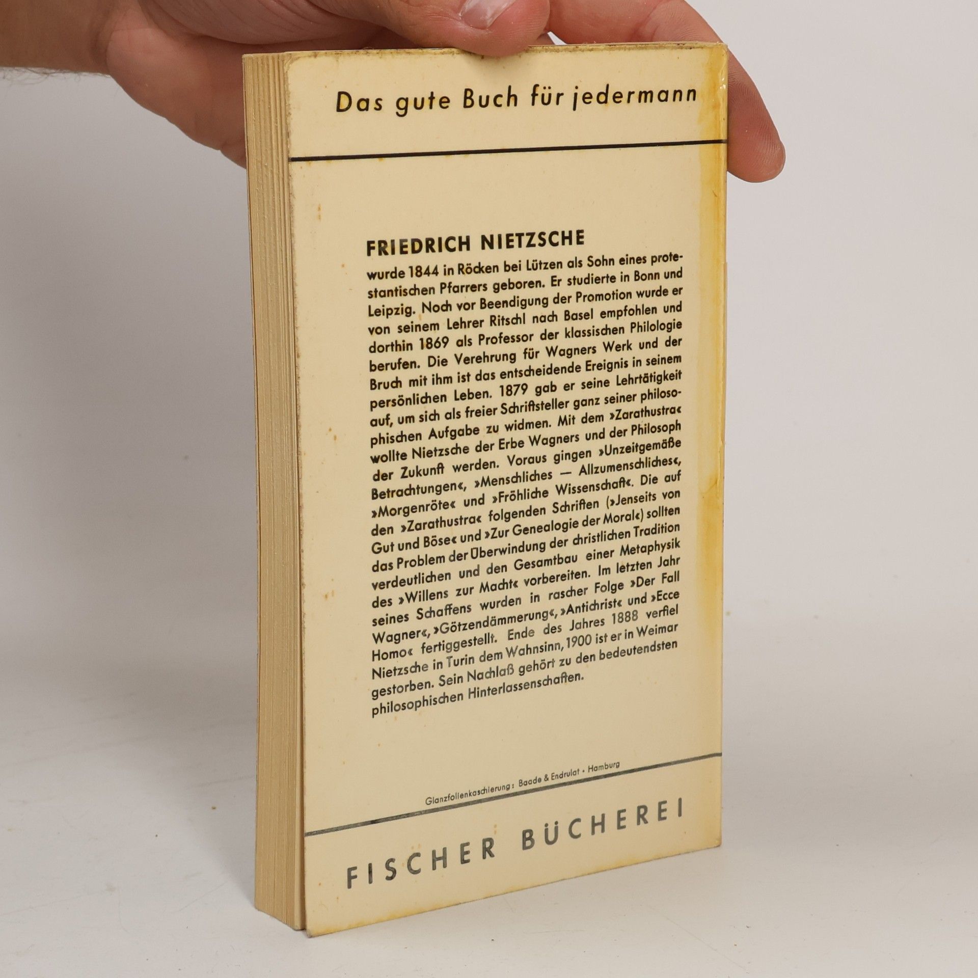 Friedrich Wilhelm Nietzsche Vorspiel einer Philosophie der Zukunft