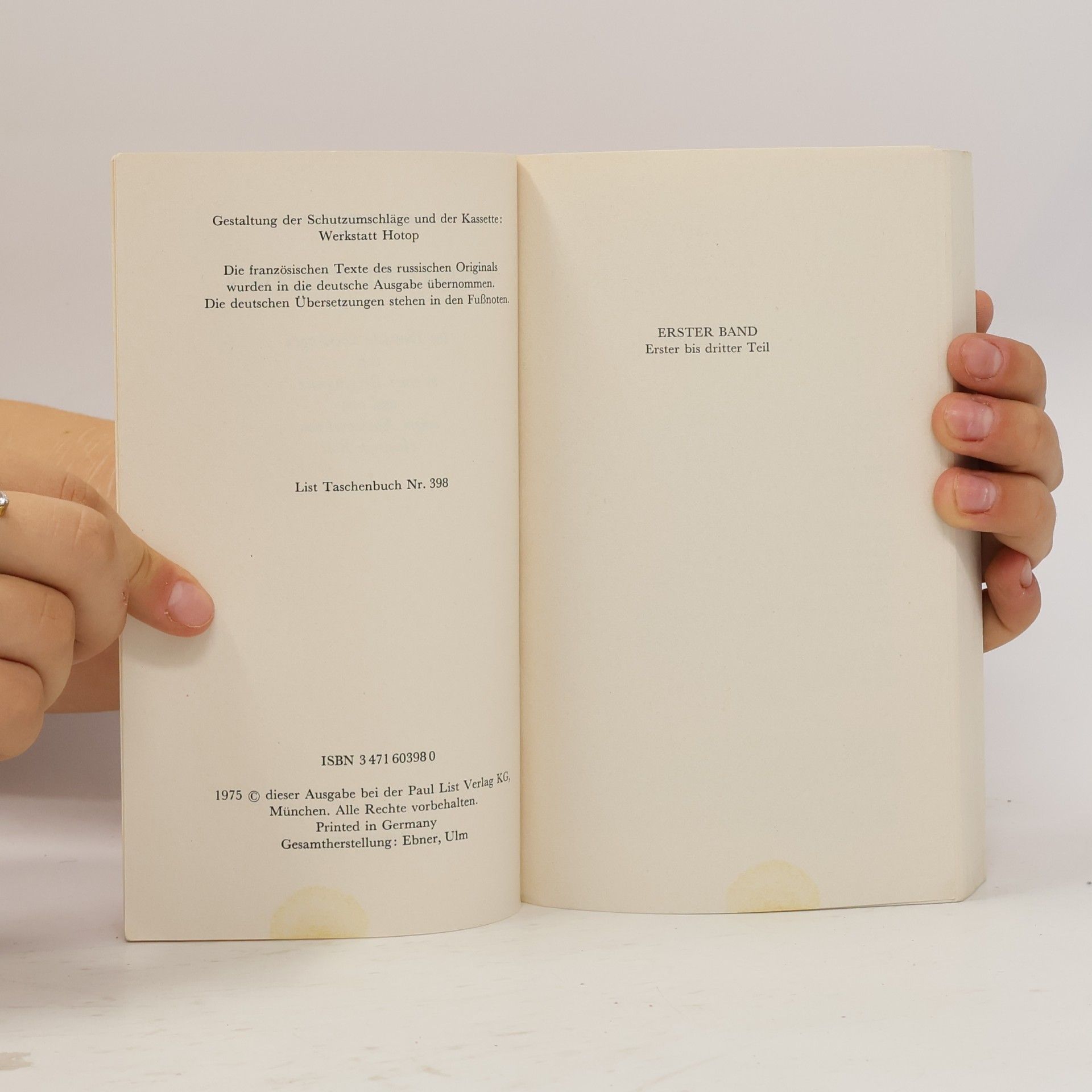 Lev Nikolajevič Tolstoj Krieg und Frieden I. Erster bis dritter Teil (398)