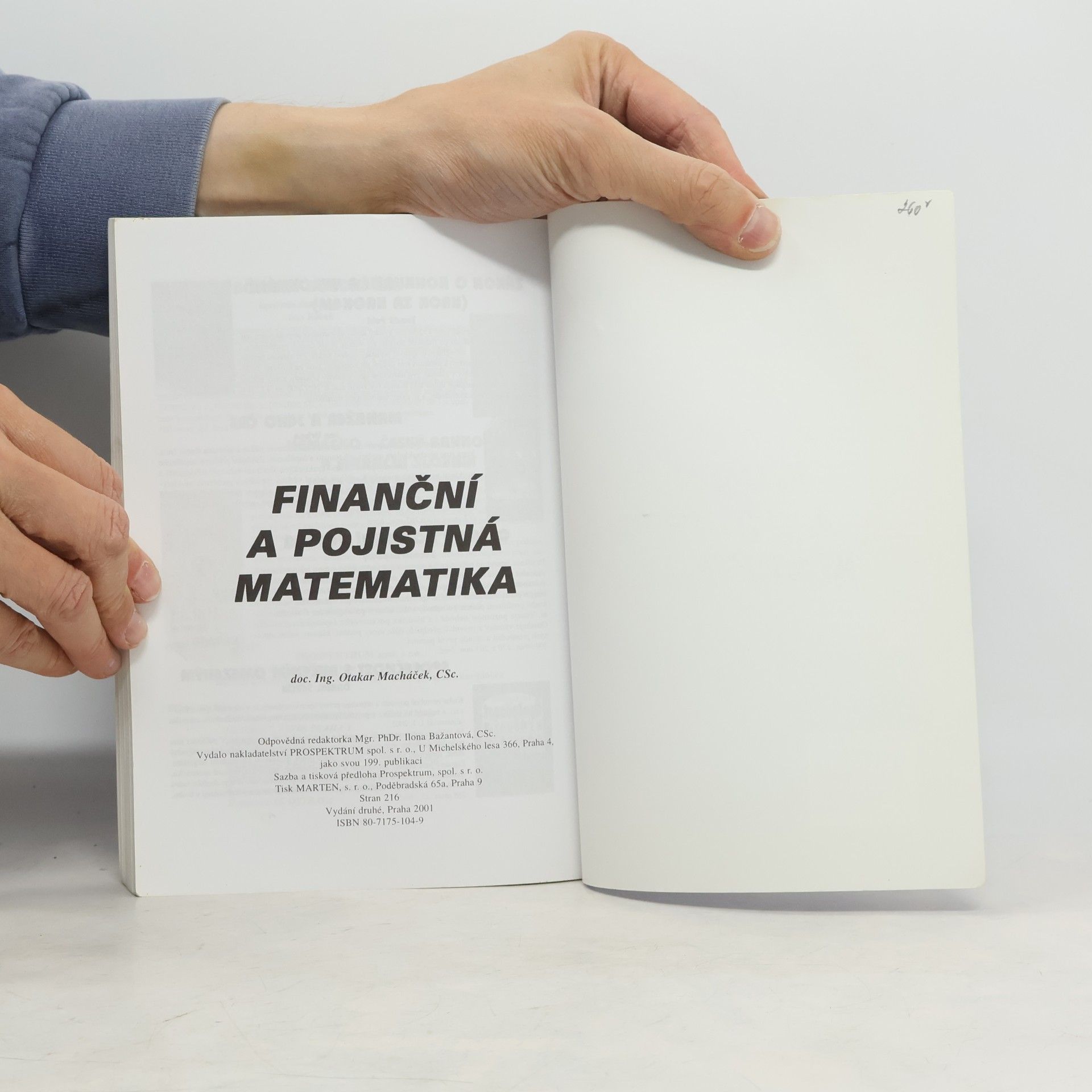 Otakar Macháček Finanční a pojistná matematika