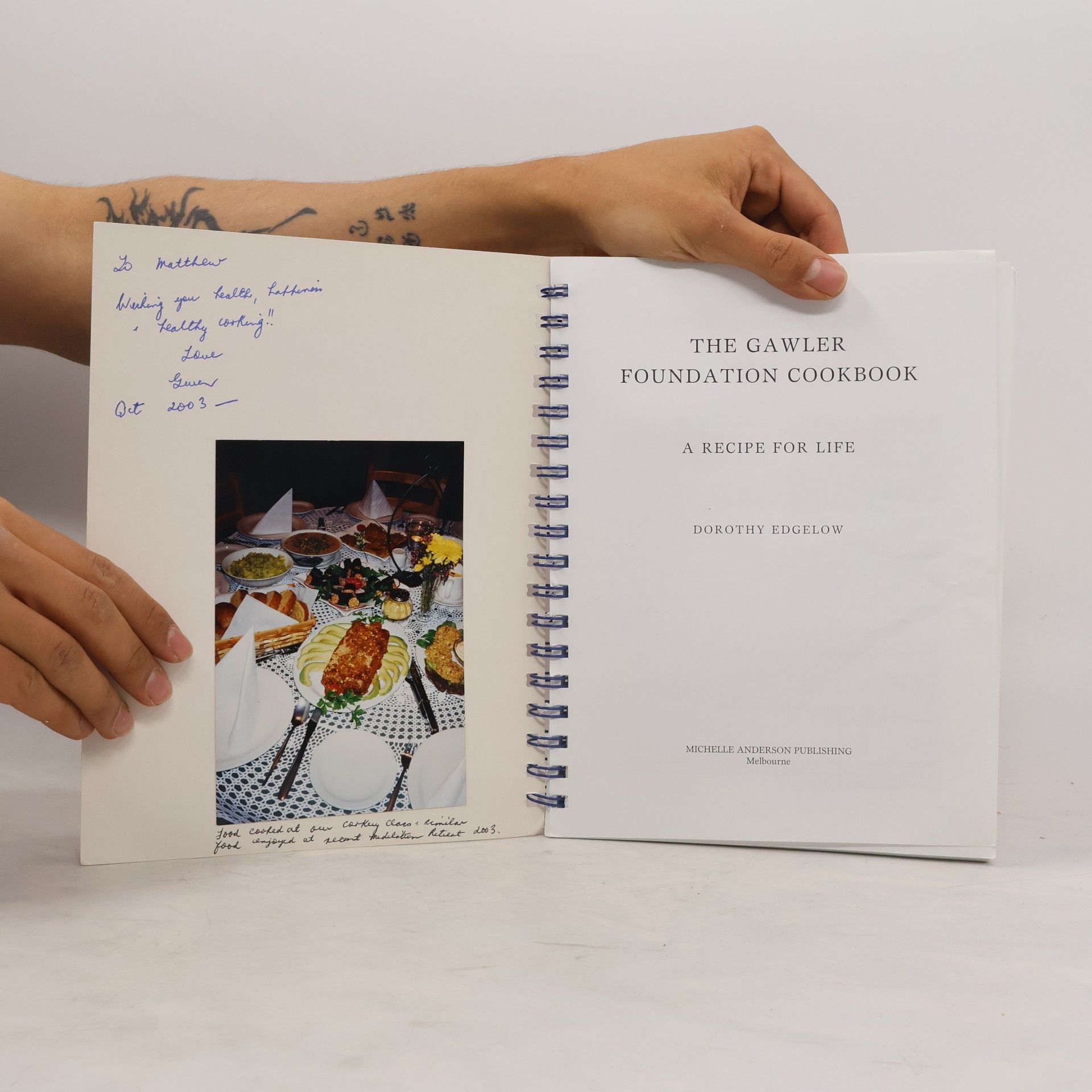 Dorothy Edgelow The Gawler Foundation Cookbook