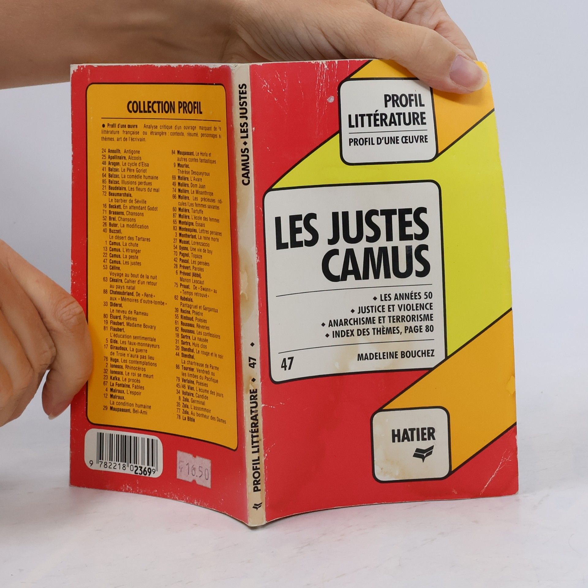 Madeleine Bouchez Les Justes, Camus
