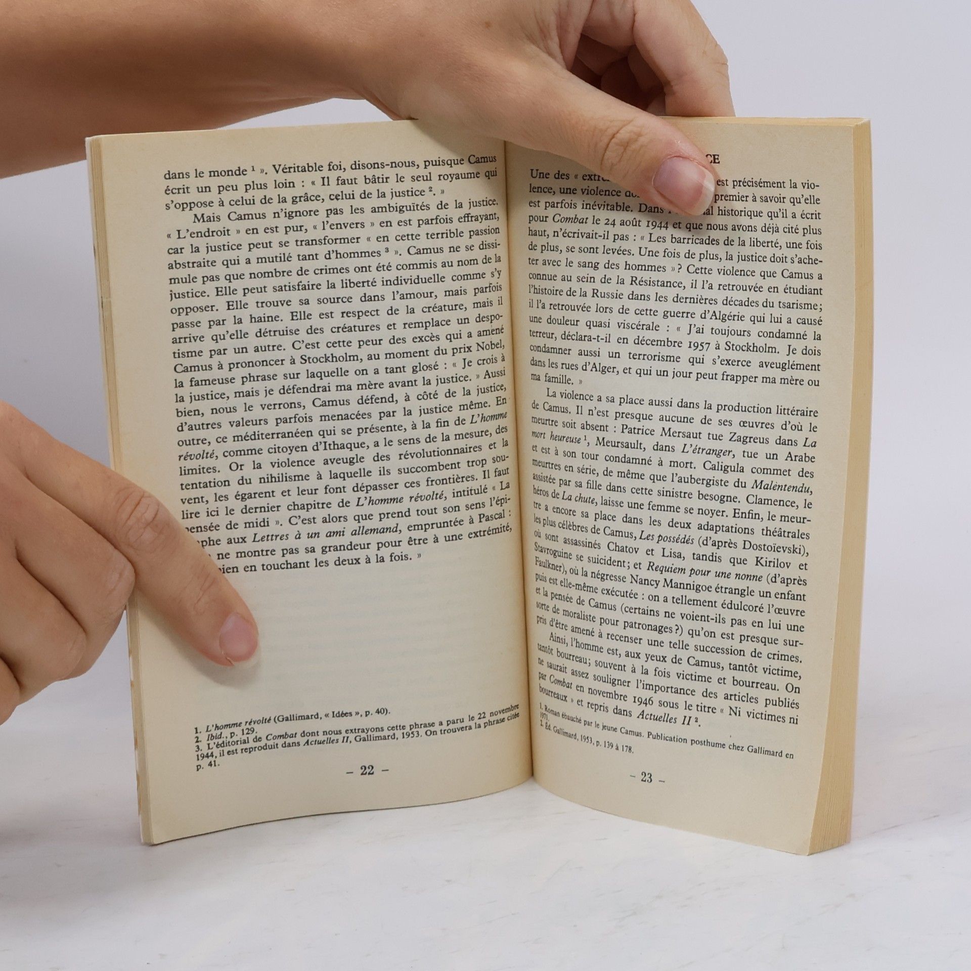 Madeleine Bouchez Les Justes, Camus