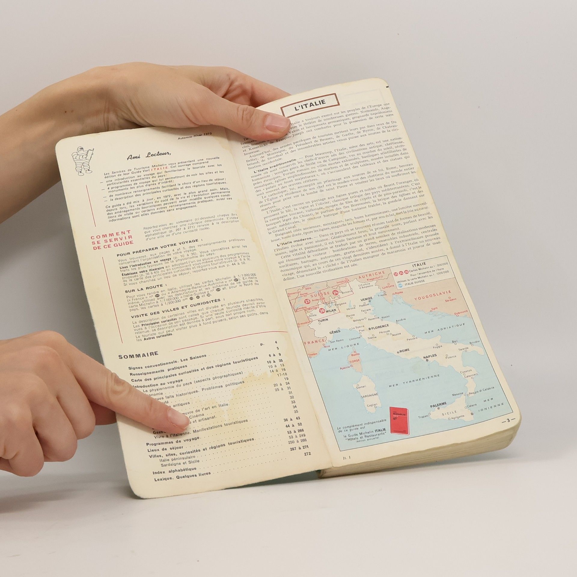 Guides Touristiques Michelin Michelin Green Guide: Italy 1973